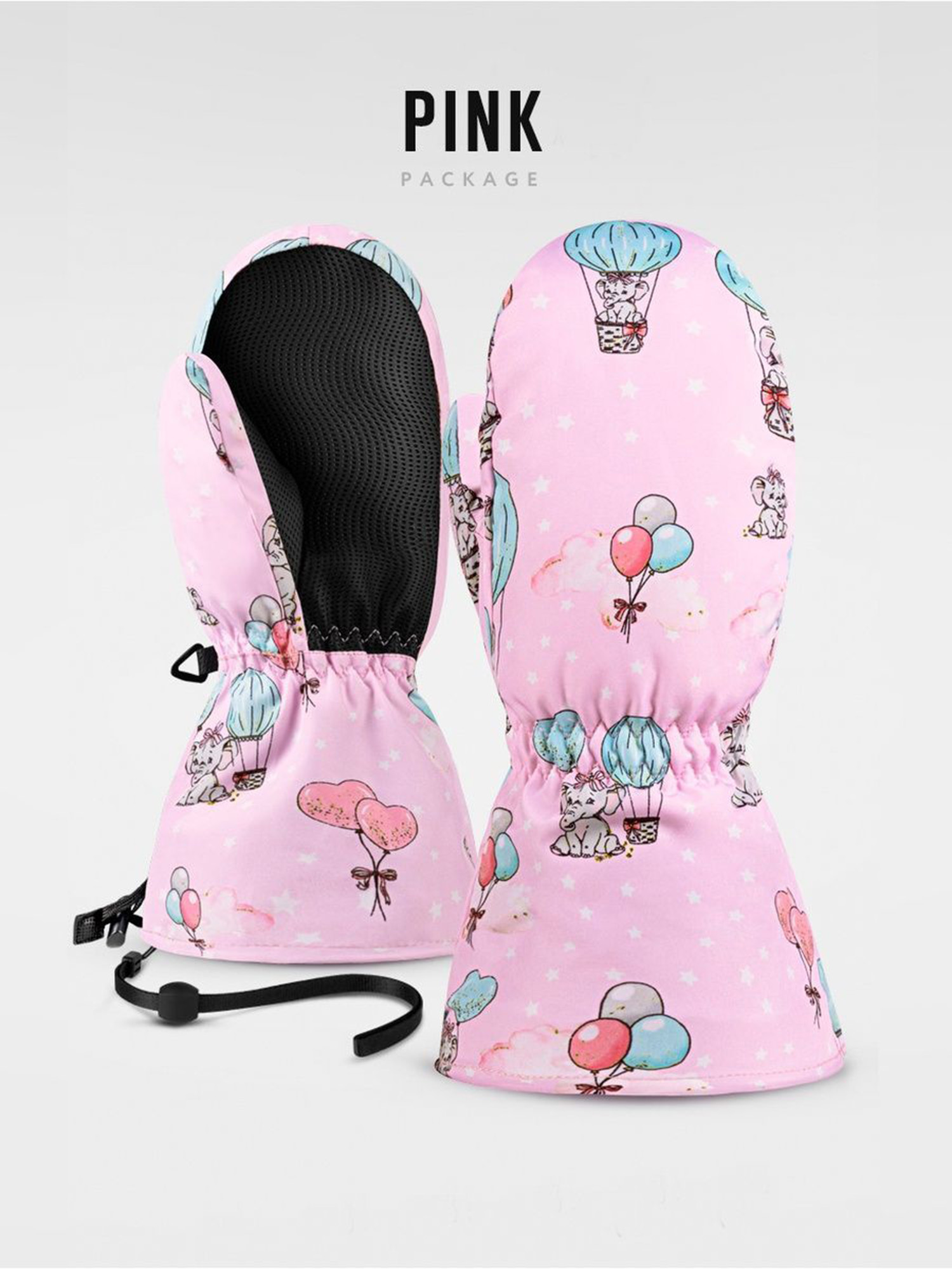 Изображение товара Варежки детские LUCKYBOO FUTURE розовые для горных лыж и сноуборда