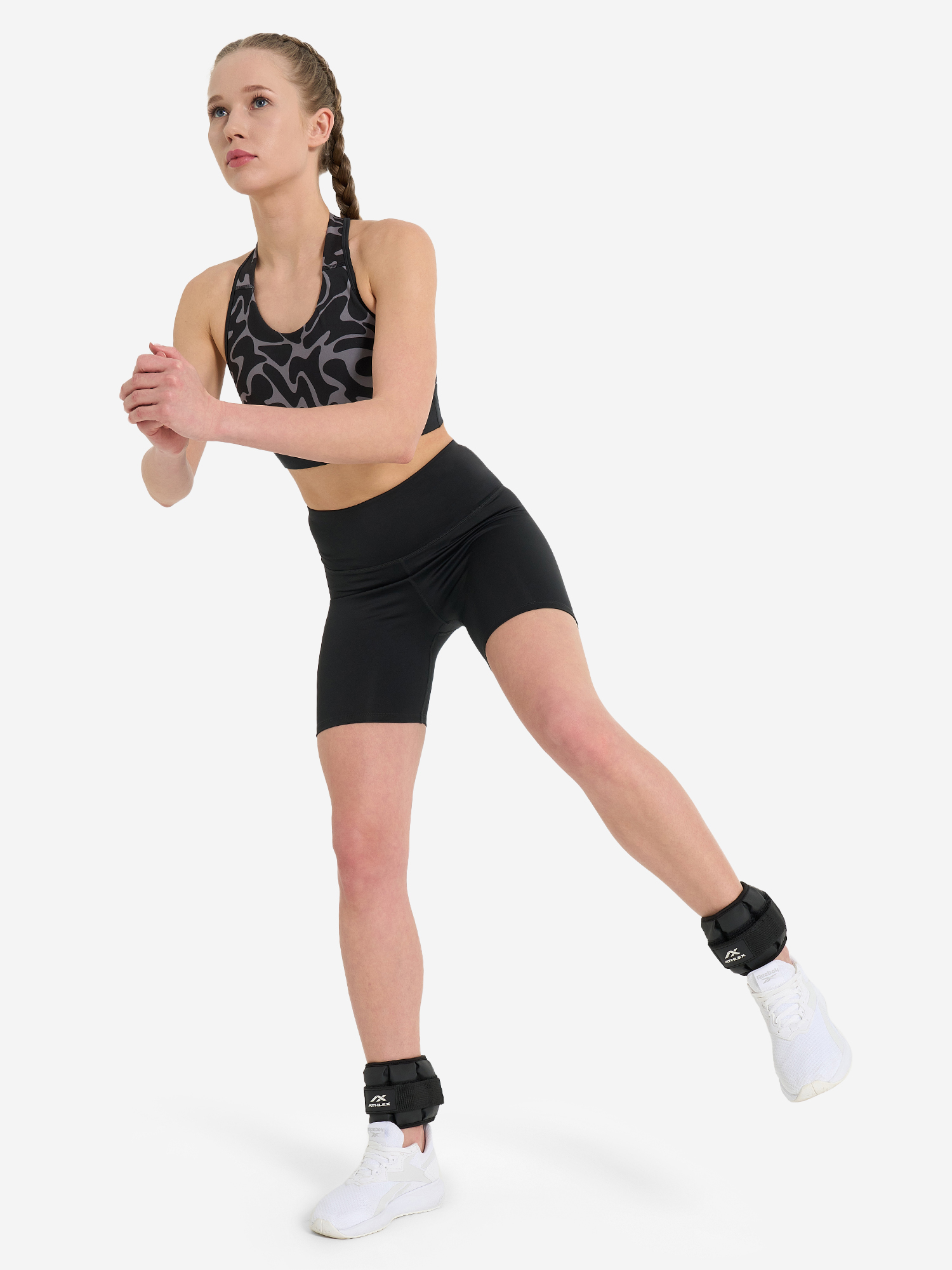 Велосипедки женские Reebok, Черный 5