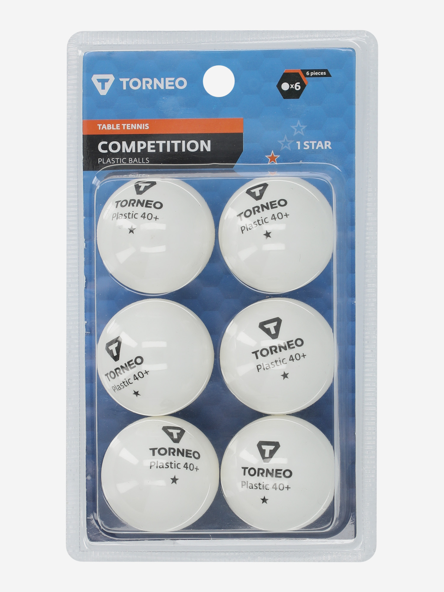 

Мячи для настольного тенниса Torneo, 6 шт., Белый