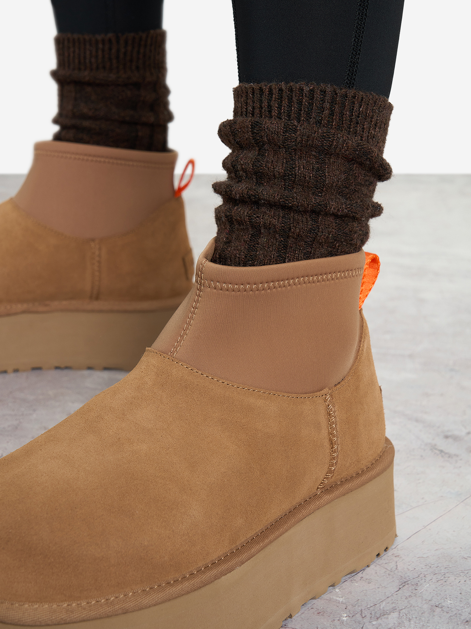 фото Угги женские ugg classic mini dipper, коричневый