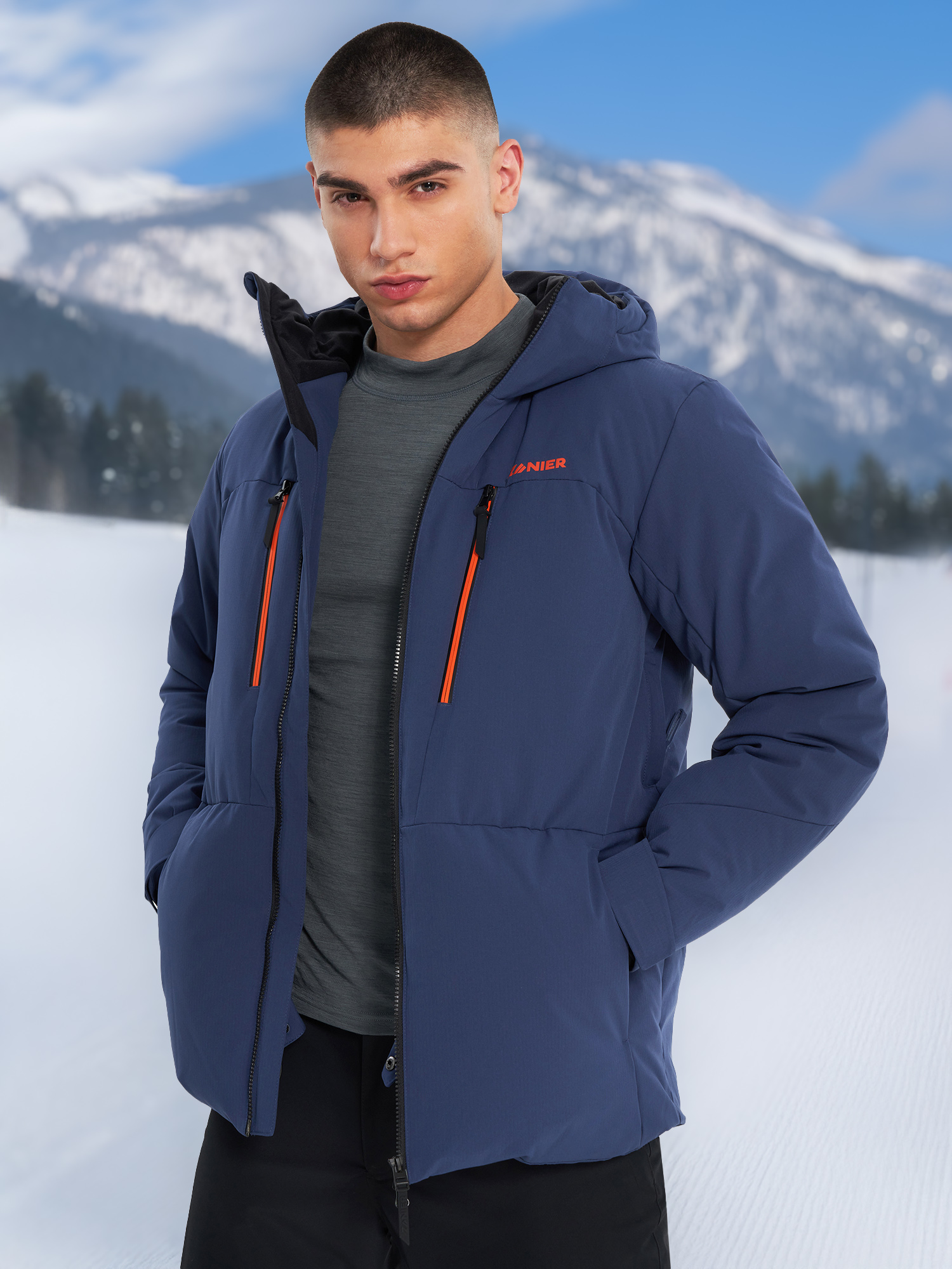 

Пуховик мужской Zanier, Синий