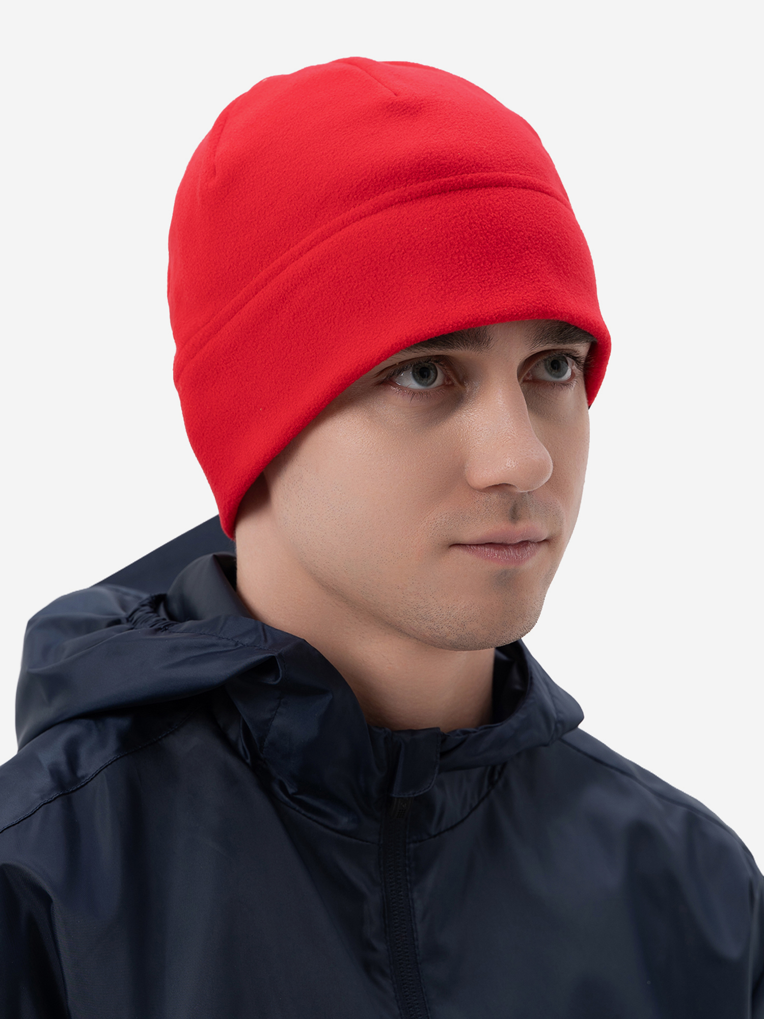 Изображение товара Флисовая шапка для взрослых Унисекс демисезонная без помпона