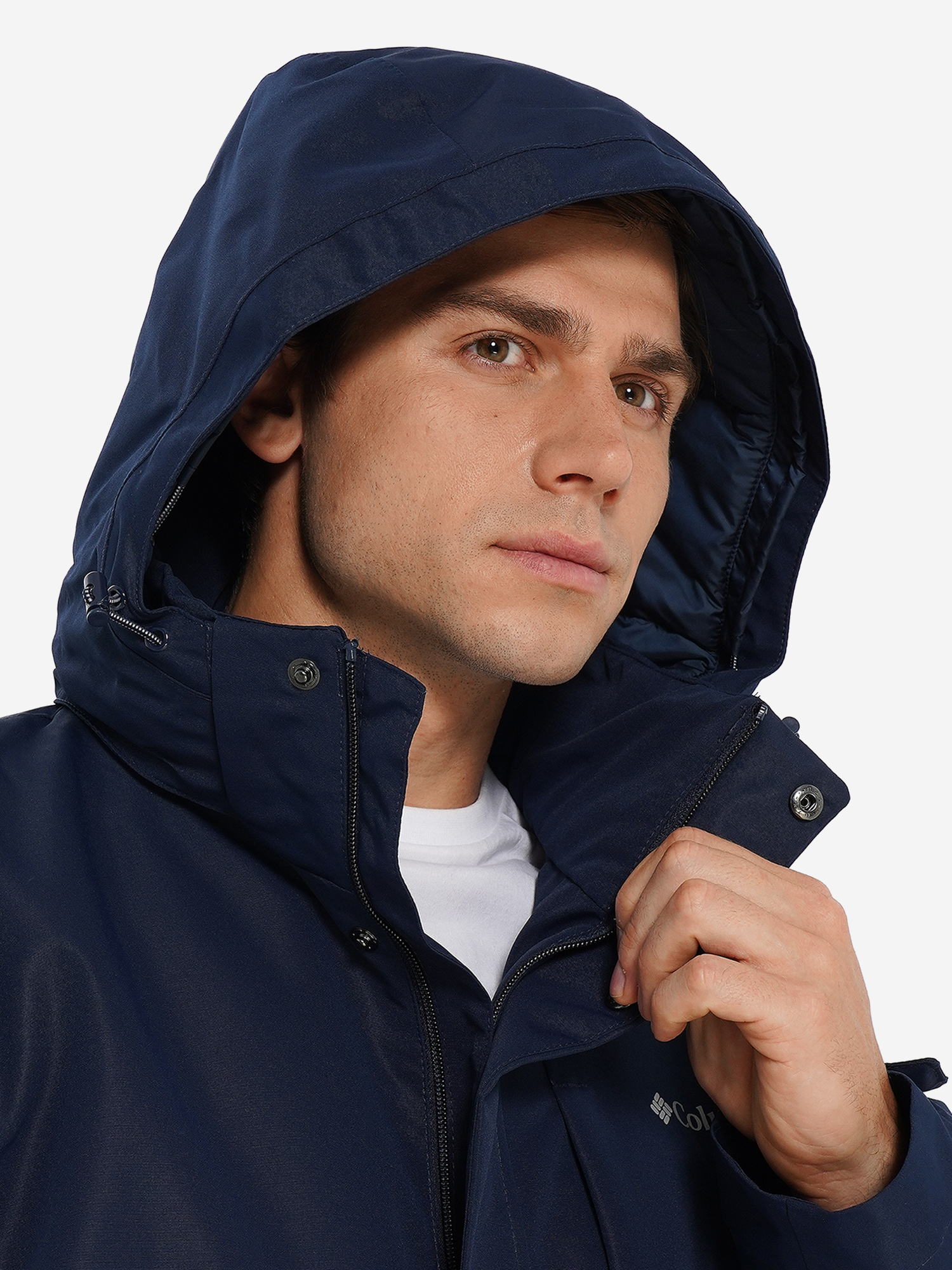фото Парка мужская columbia rugged path iii parka, синий