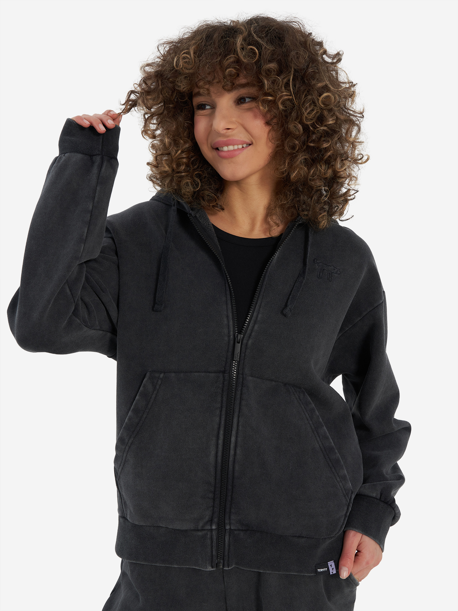 Толстовка женская Termit, черный, арт. 142508trt-99