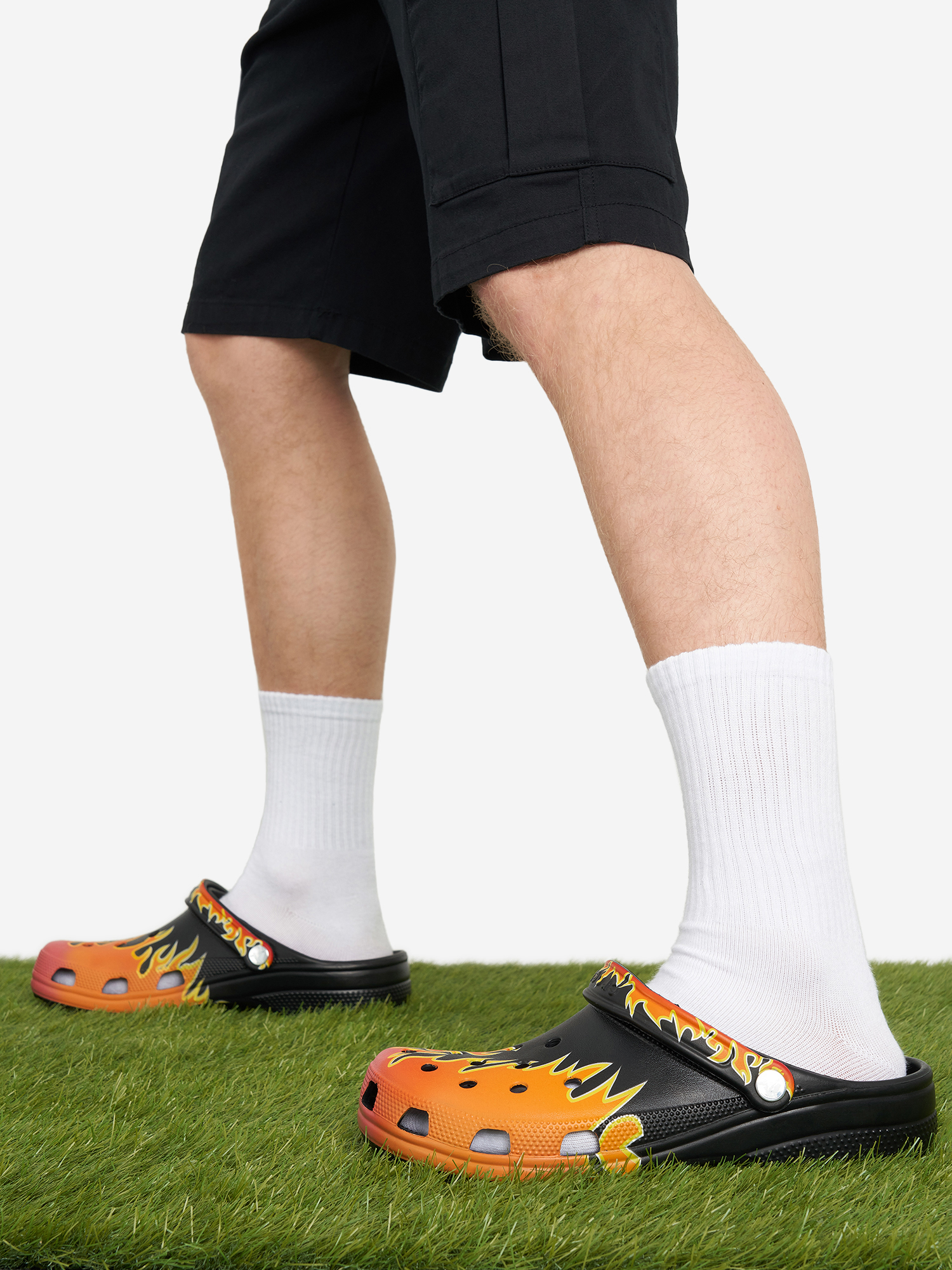 

Сабо мужские Crocs Classic Flames, Черный