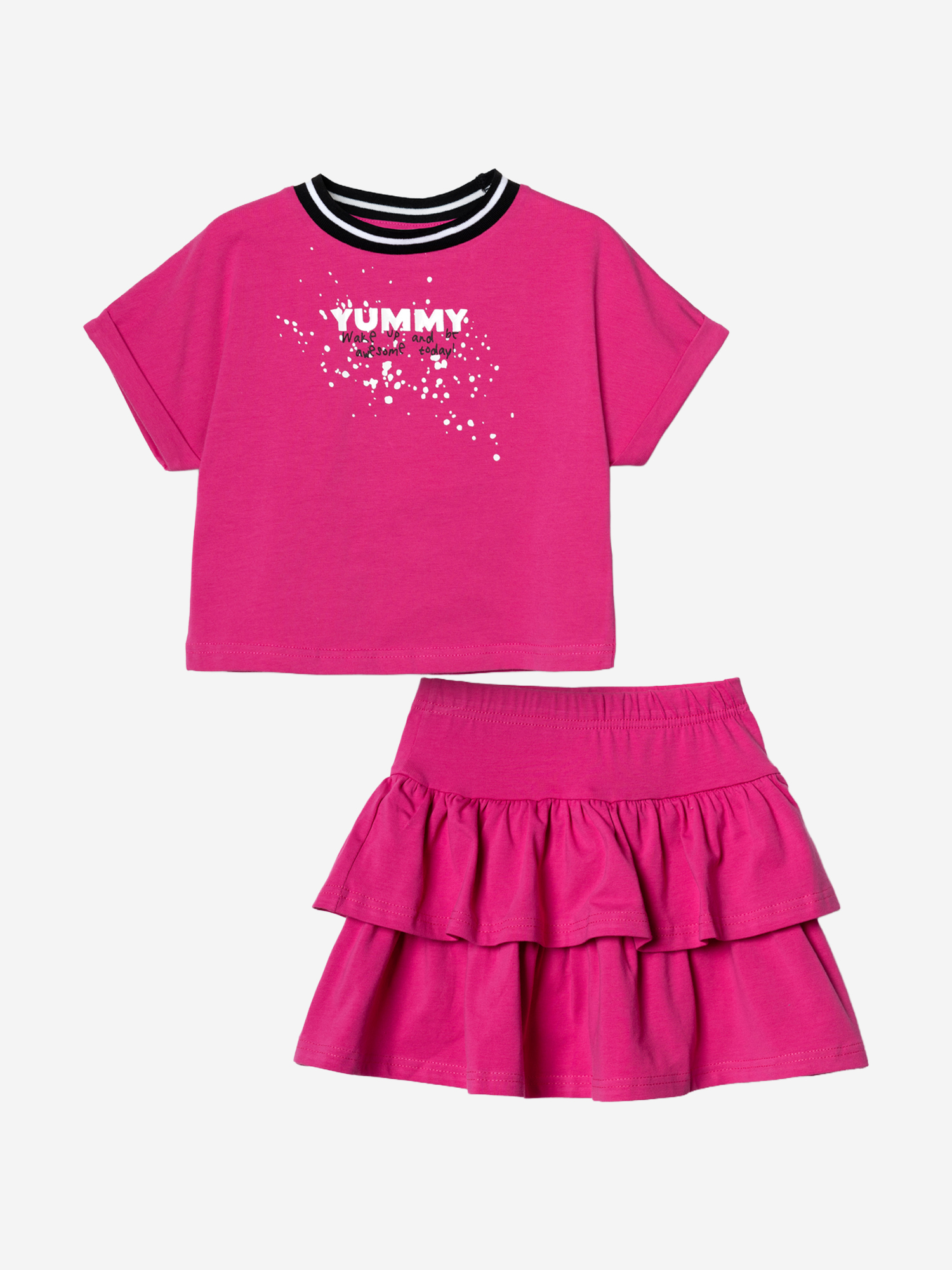 Изображение товара Комплект для девочек: футболка, юбка-шорты PlayToday