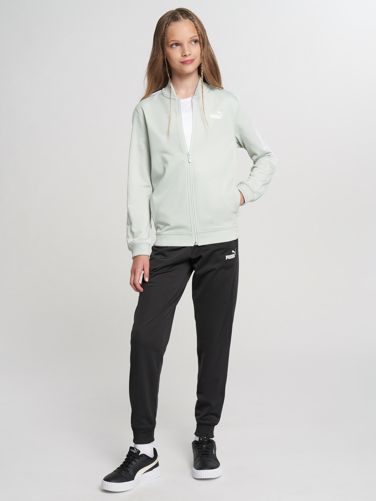 Костюм для девочек PUMA, Зеленый 2