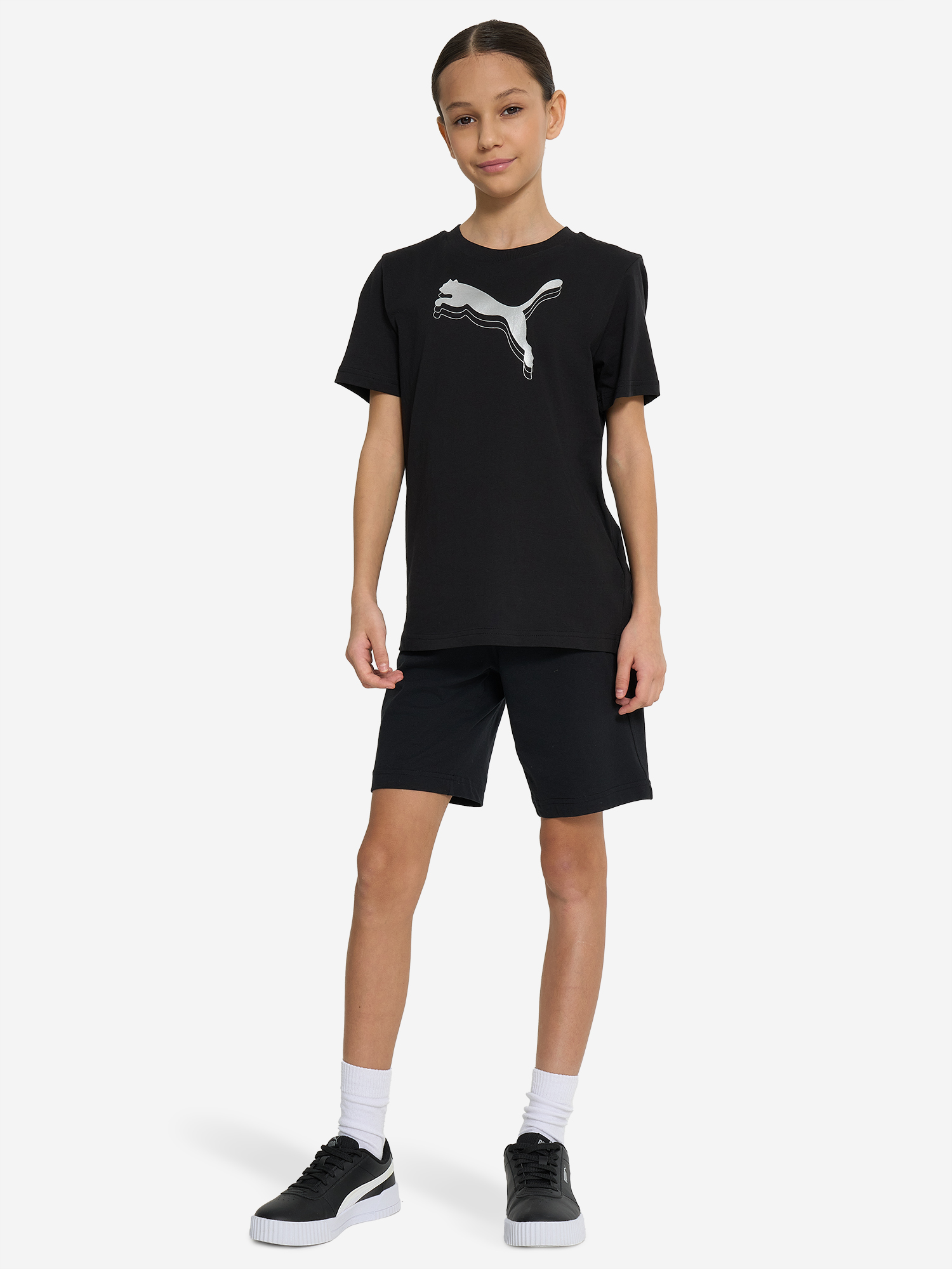 Футболка для девочек PUMA Metallic, Черный 4