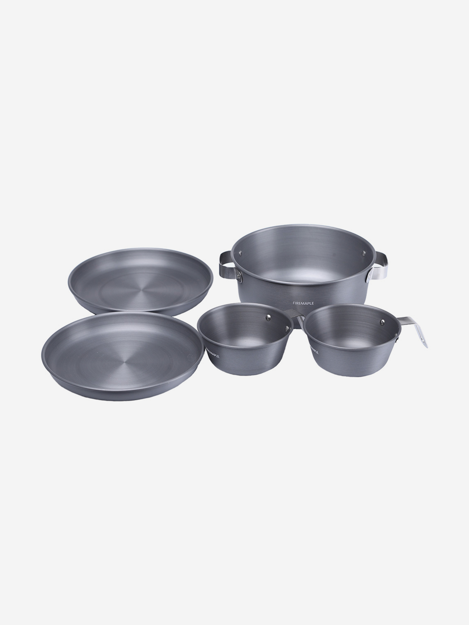 Набор посуды Fire-Maple Gourmet Set, Серый набор посуды 2 котелка 2 сковороды fire maple fmc k7 серый