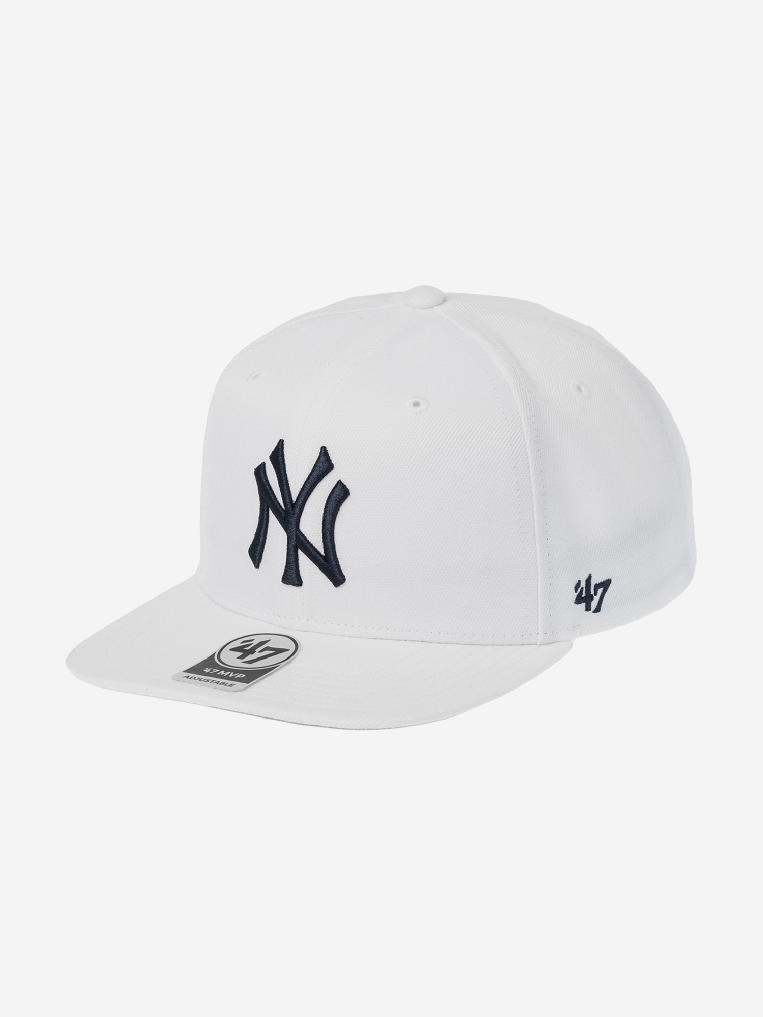 Изображение товара Бейсболка с прямым козырьком 47 BRAND B-NSHOT17WBP-WHT New York Yankees MLB, Белый