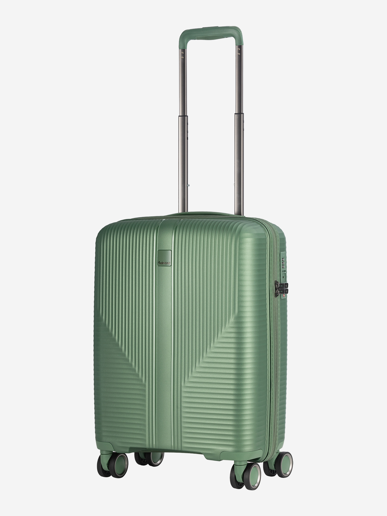 Изображение товара Чемодан Robinzon TAHITI S Зеленый металлик небольшой легкий и прочный
