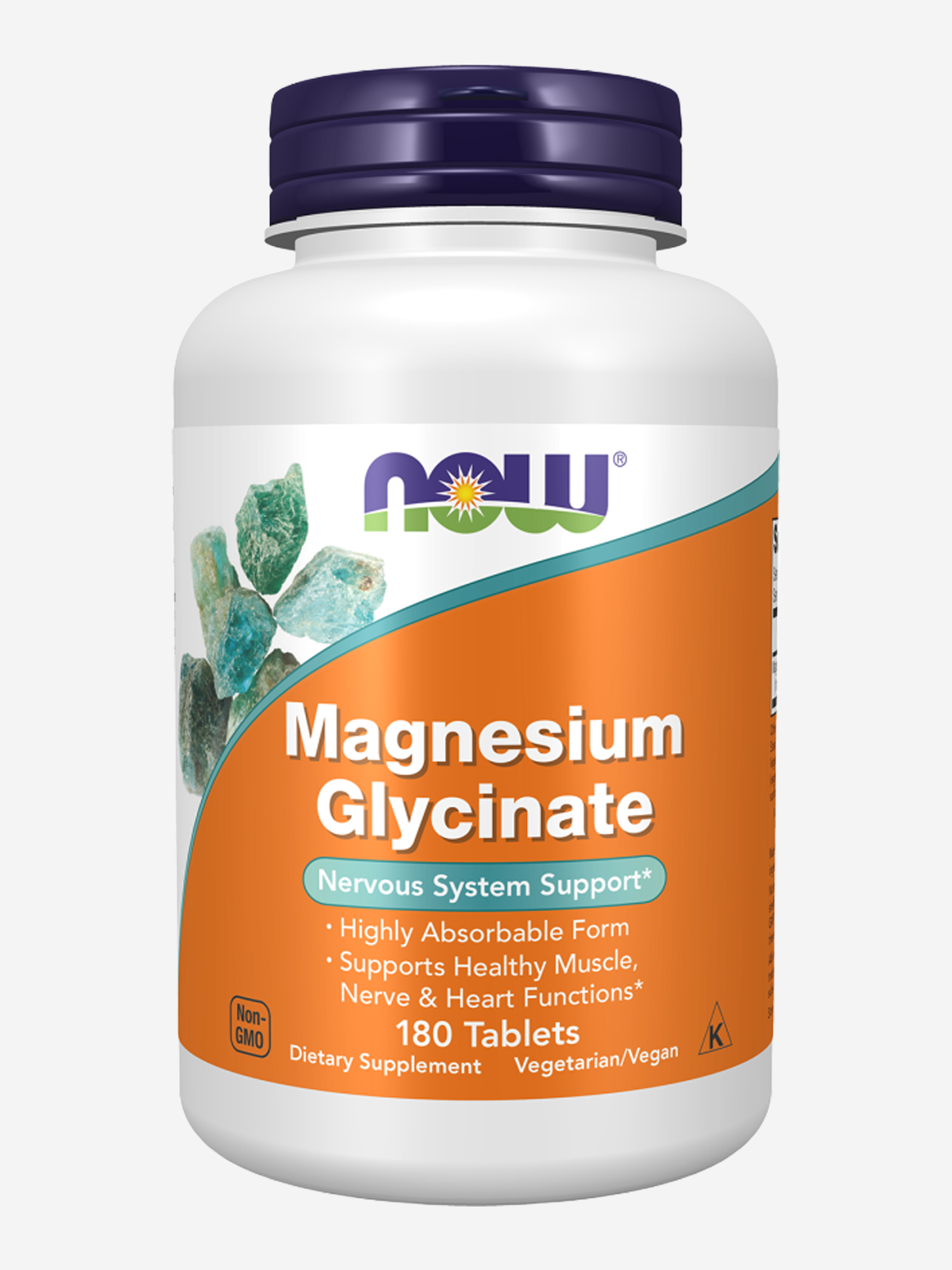 Изображение товара Магний Глицинат NOW FOODS Magnesium Glycinate, 180 таблеток, Без вкуса