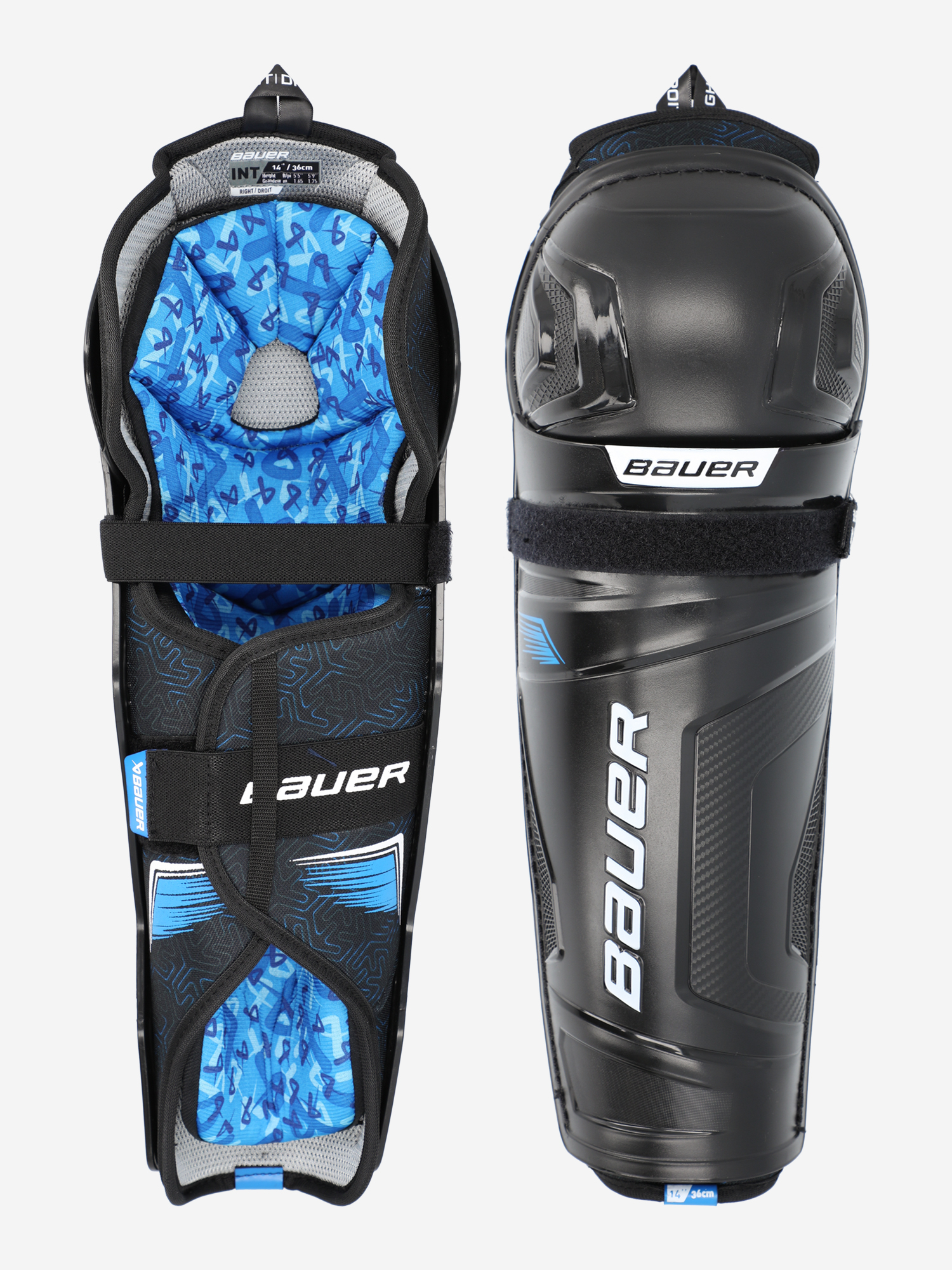 

Щитки хоккейные детские Bauer X, Черный