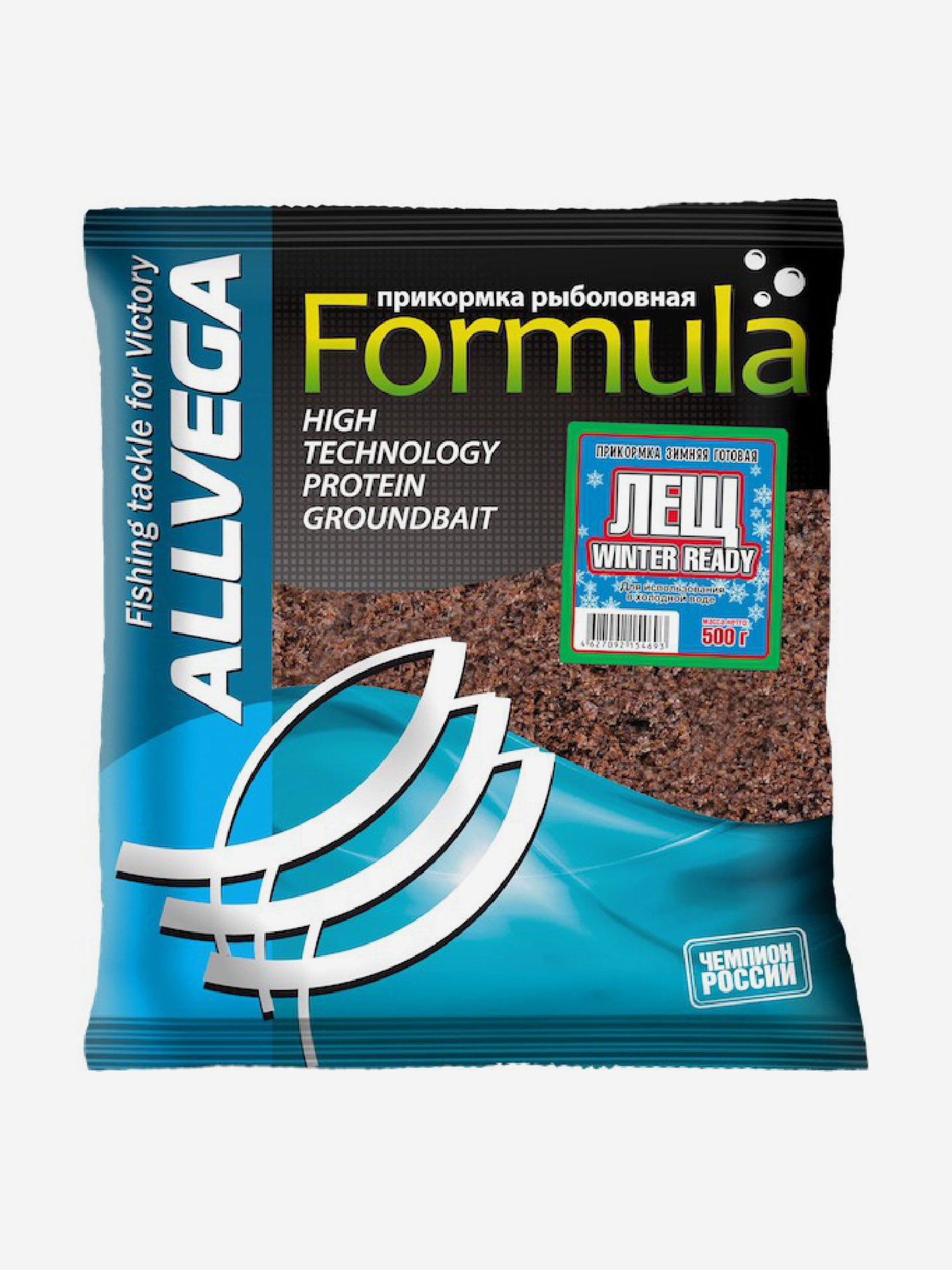 

Прикормка зимняя готовая ALLVEGA "Formula Winter Ready" 0,5кг (ЛЕЩ) 5 пакетов по 0,5 кг, Коричневый