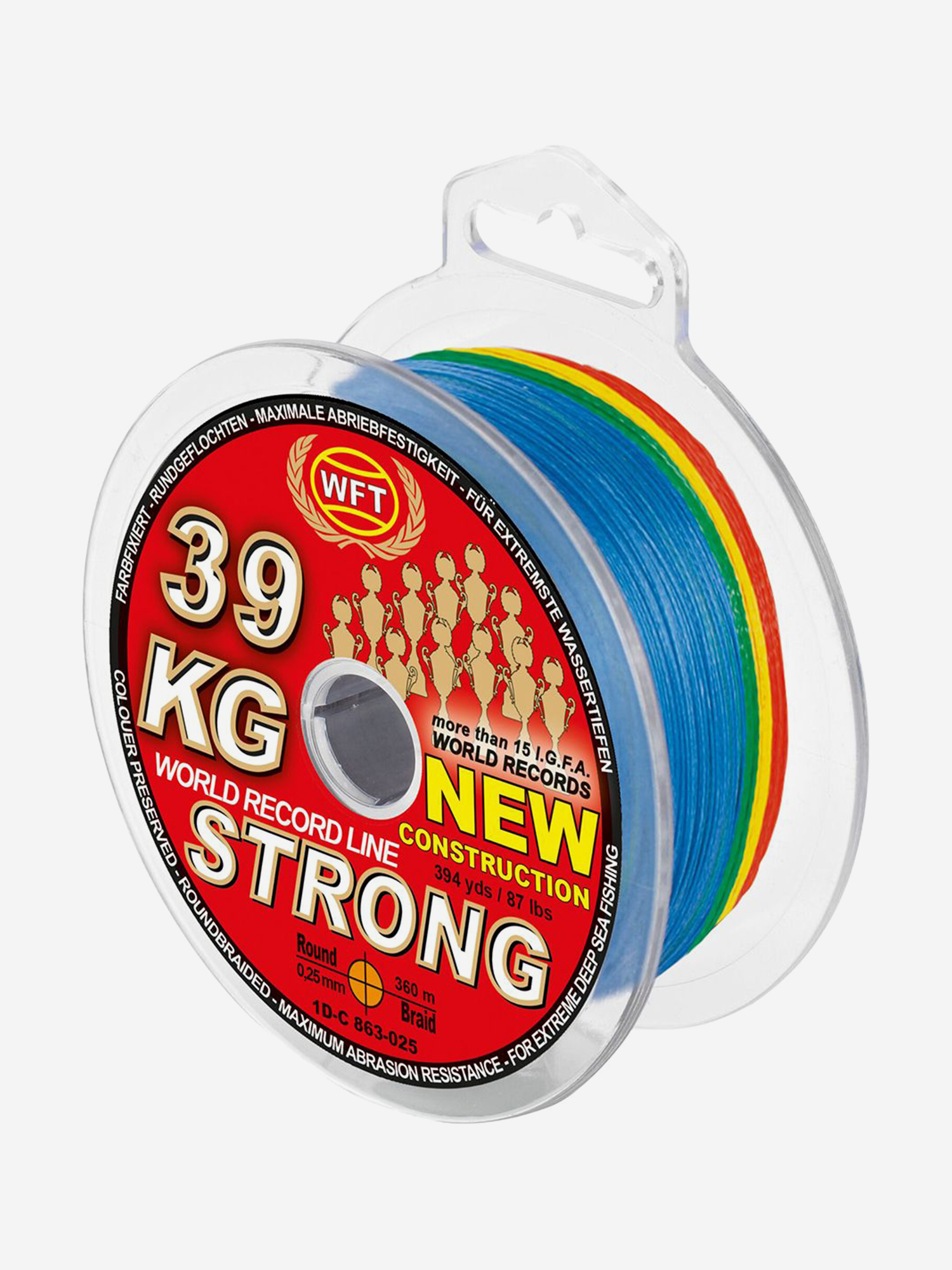 Изображение товара Шнур плетёный WFT KG STRONG EXACT ELECTRA 700 Multicolor 360/025
