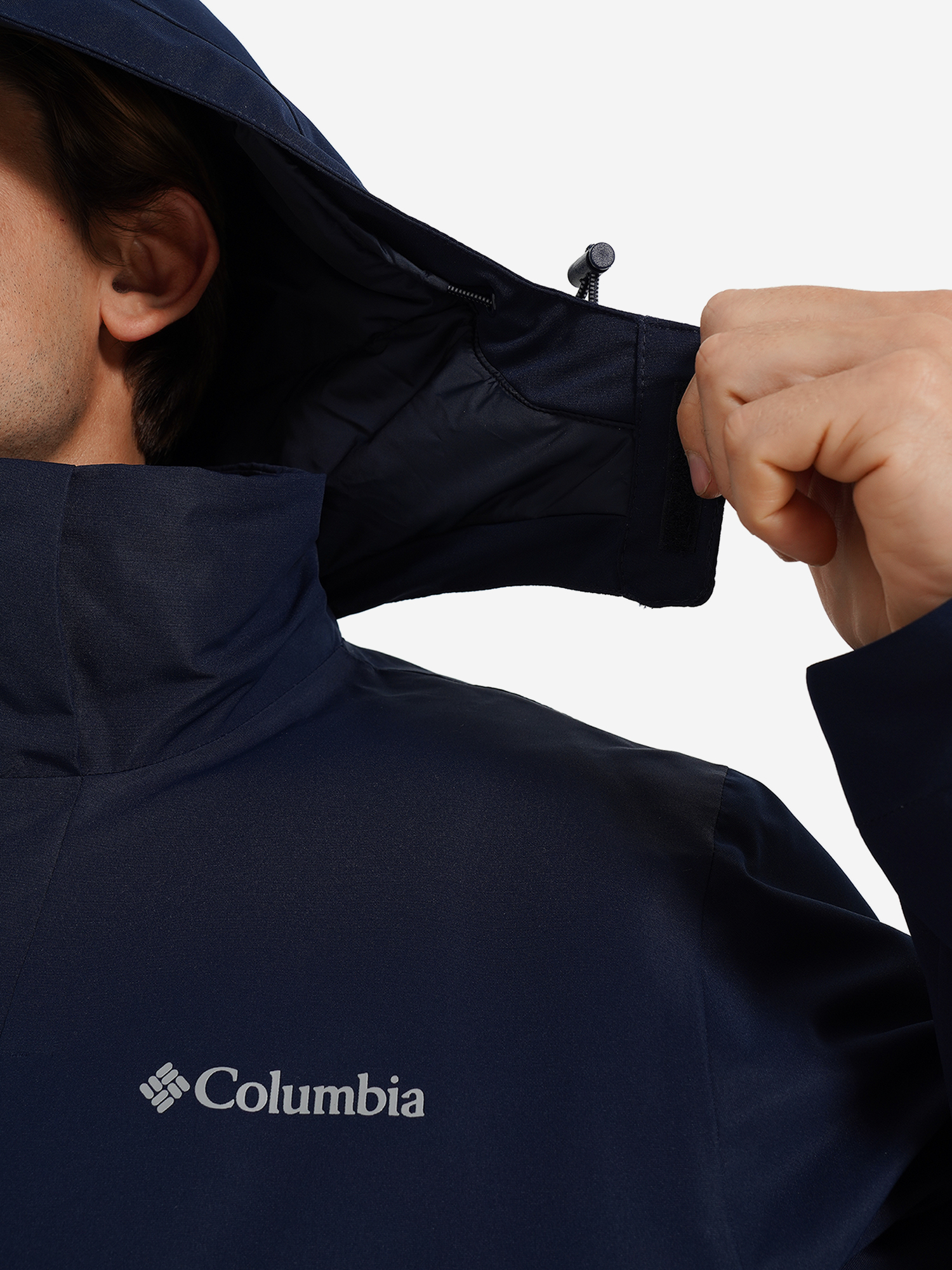 фото Парка мужская columbia rugged path iii parka, синий