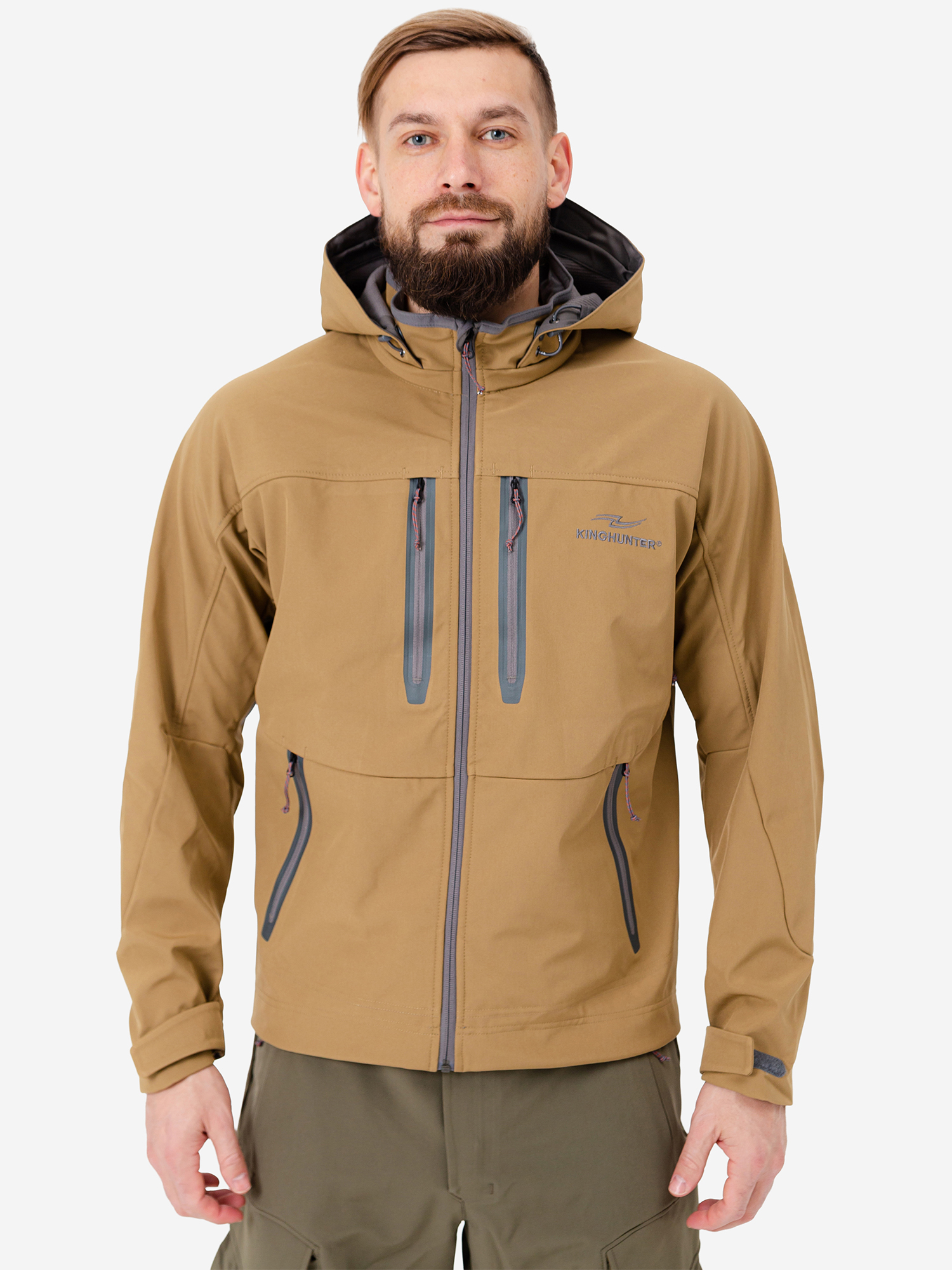 Изображение товара Мужская демисезонная куртка King Hunter WIND Сэнд для охоты и рыбалки