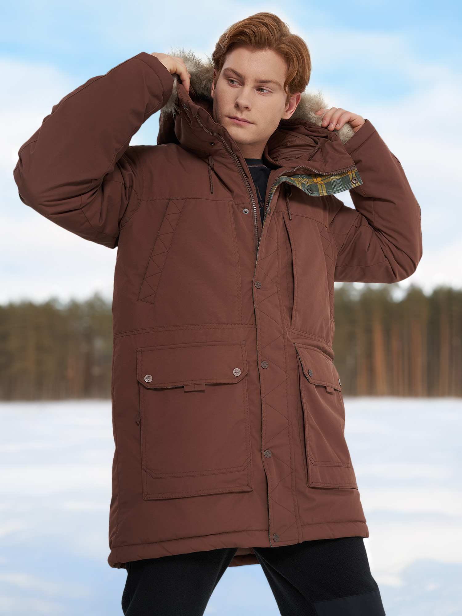 

Пуховик мужской Cordillero, Коричневый