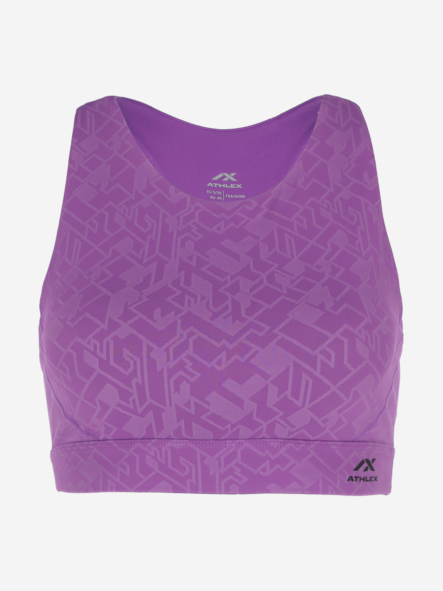 Спортивный топ бра Athlex Flex, Фиолетовый 126254A31-L1, размер RUS 44 | EUR S/36 - фото 6