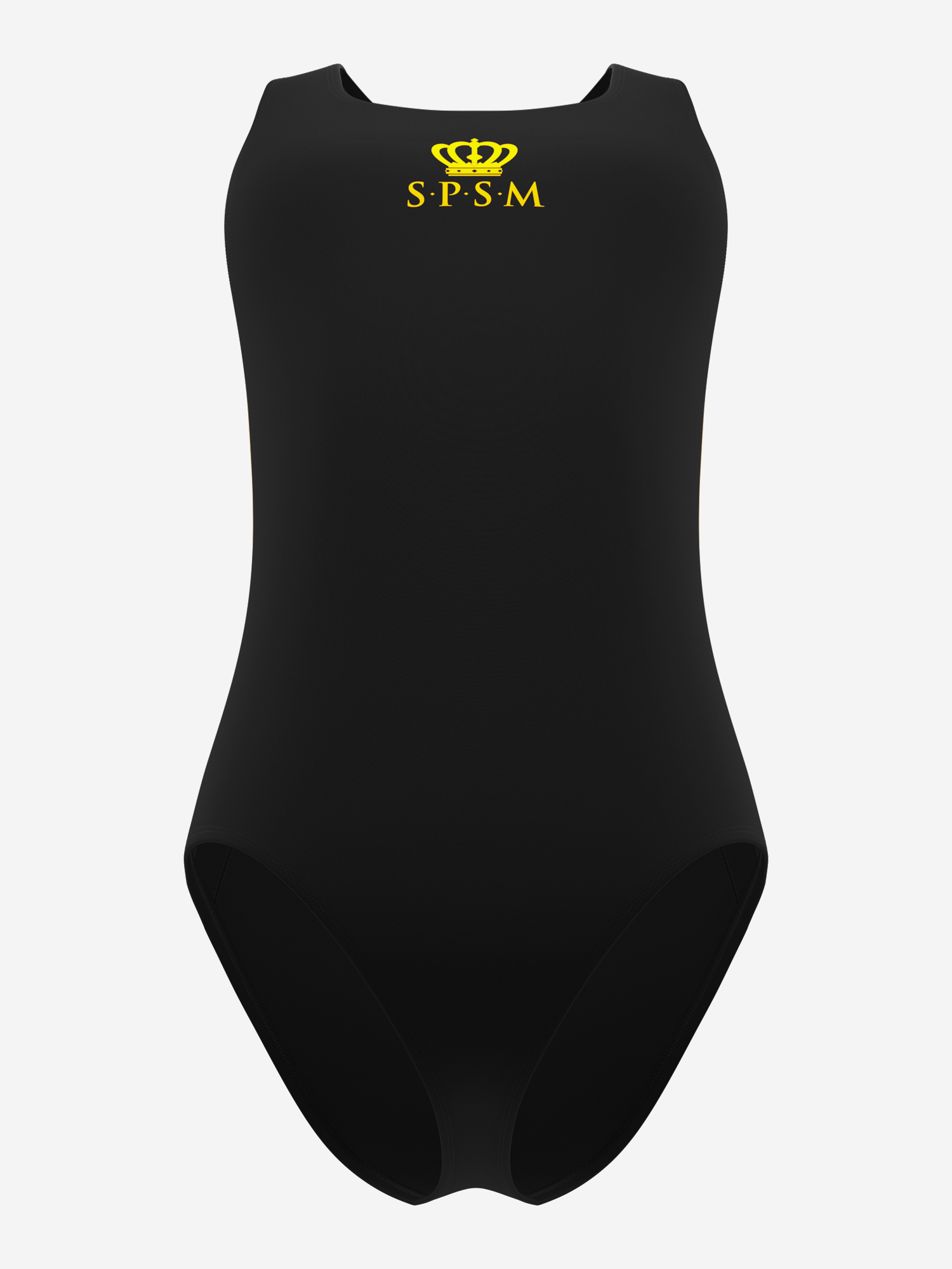 Изображение товара Детский слитный спортивный купальник SPSM черный для тренировок и пляжа