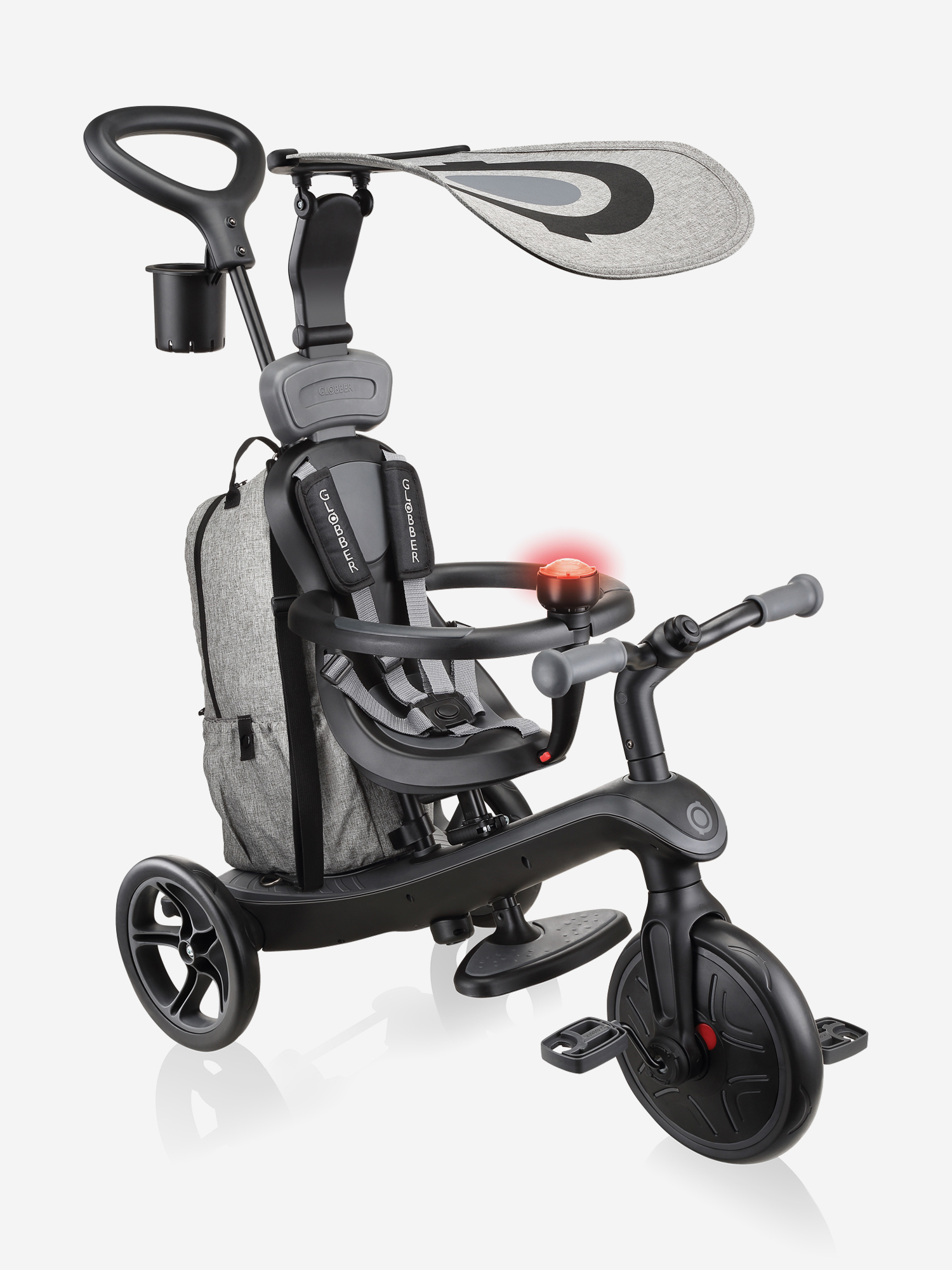   Спортмастер Трехколесный велосипед-беговел Globber TRIKE EXPLORER DELUXE PLAY (4в1), Черный