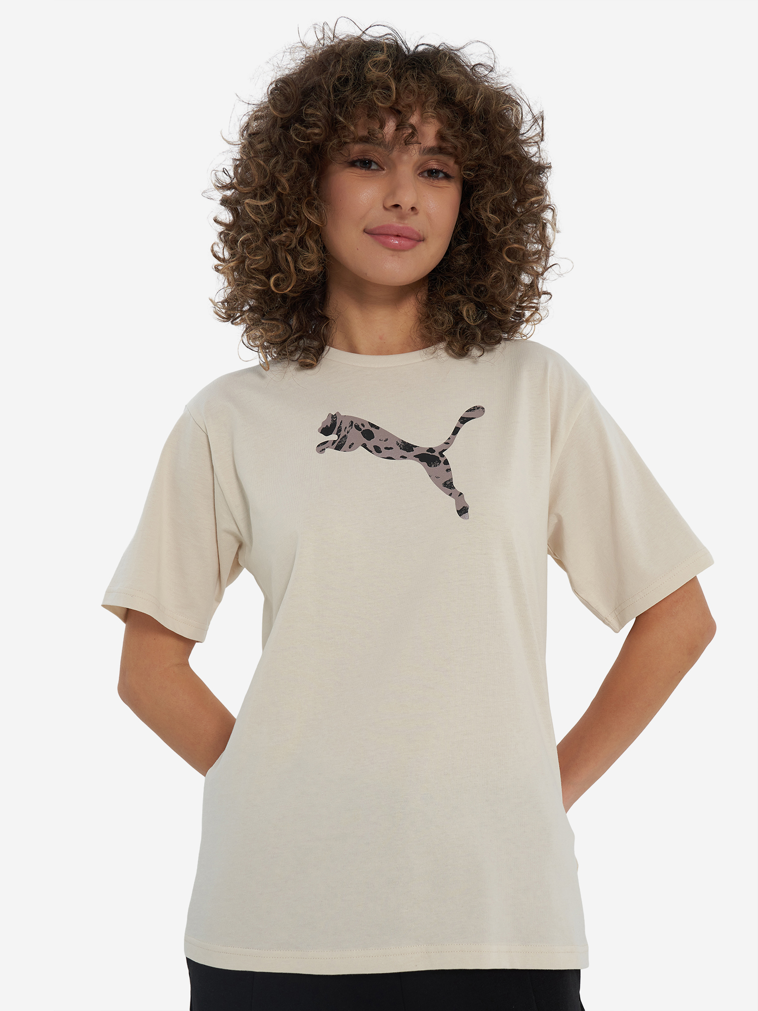 Футболка PUMA Женская Бежевая, бежевый, арт. 34393