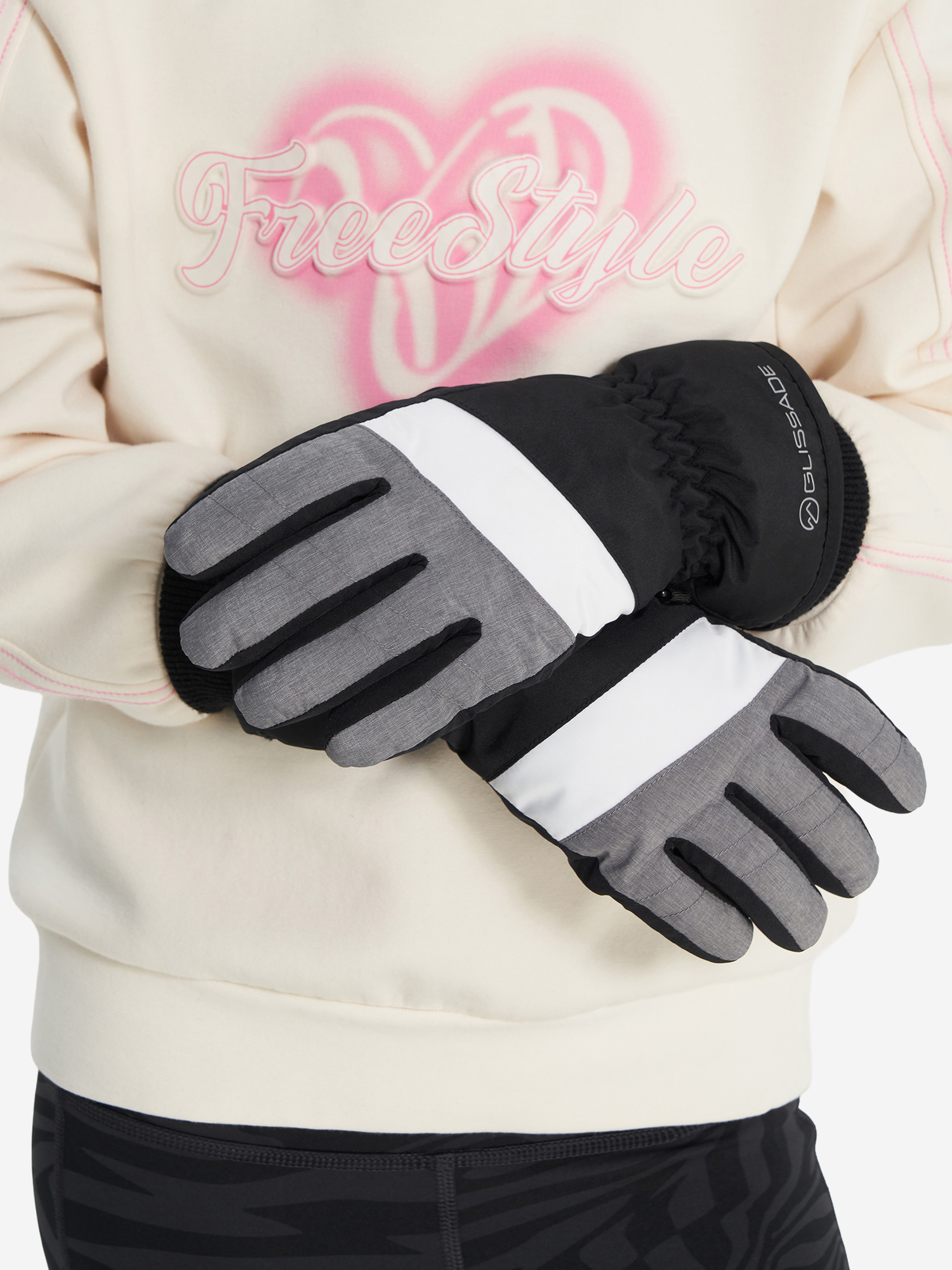 

Перчатки для девочек Glissade, Черный