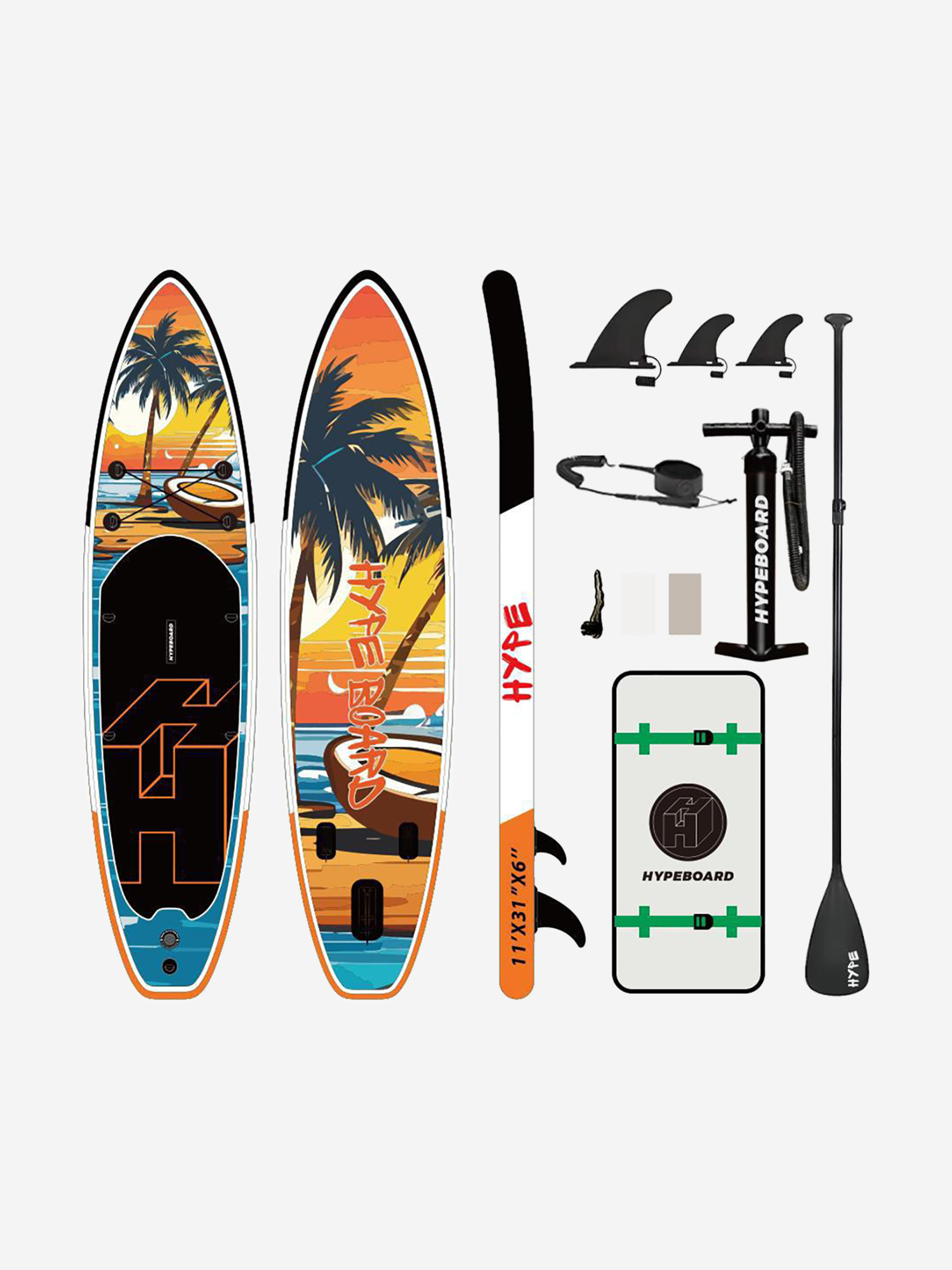 

SUP-доска HypeBoard Coco ,полный комплект, Оранжевый