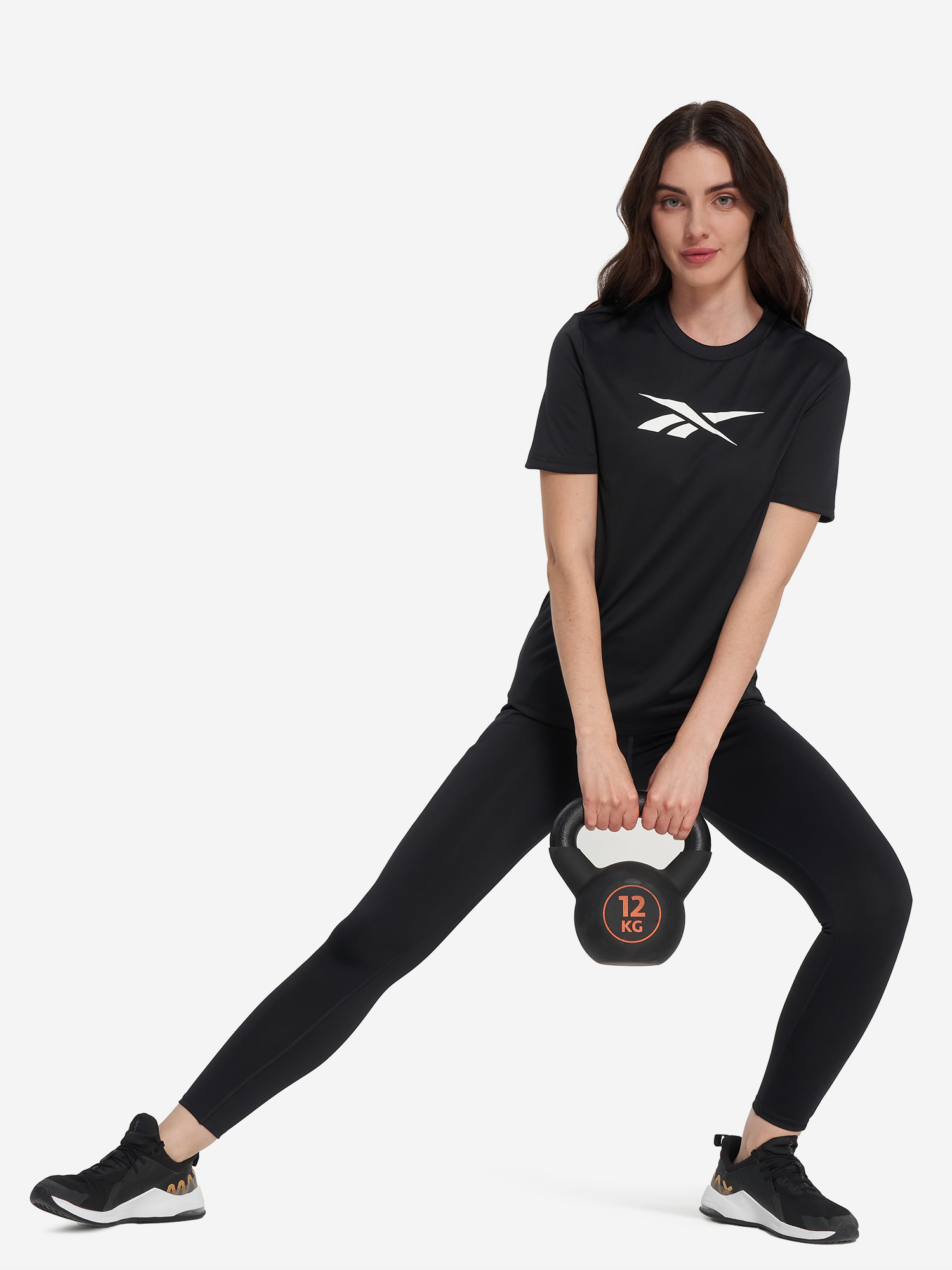 фото Футболка женская reebok casidy core, черный