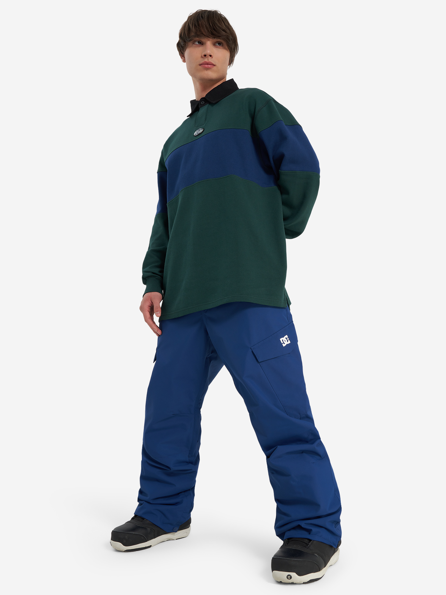 фото Брюки утепленные мужские dc shoes banshee, синий