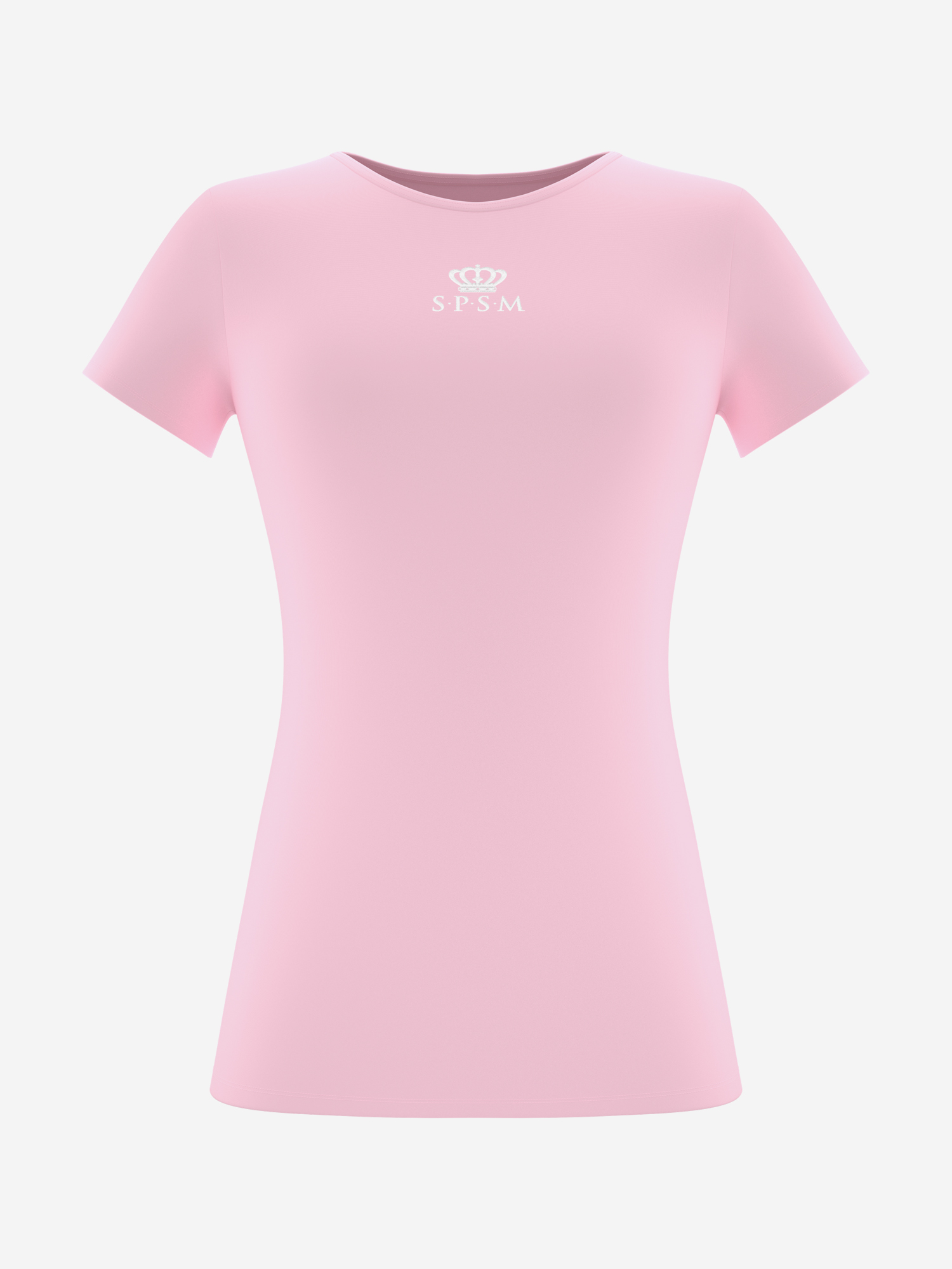 Изображение товара Футболка SPSM светло-розовая облегающая для детей фитнес