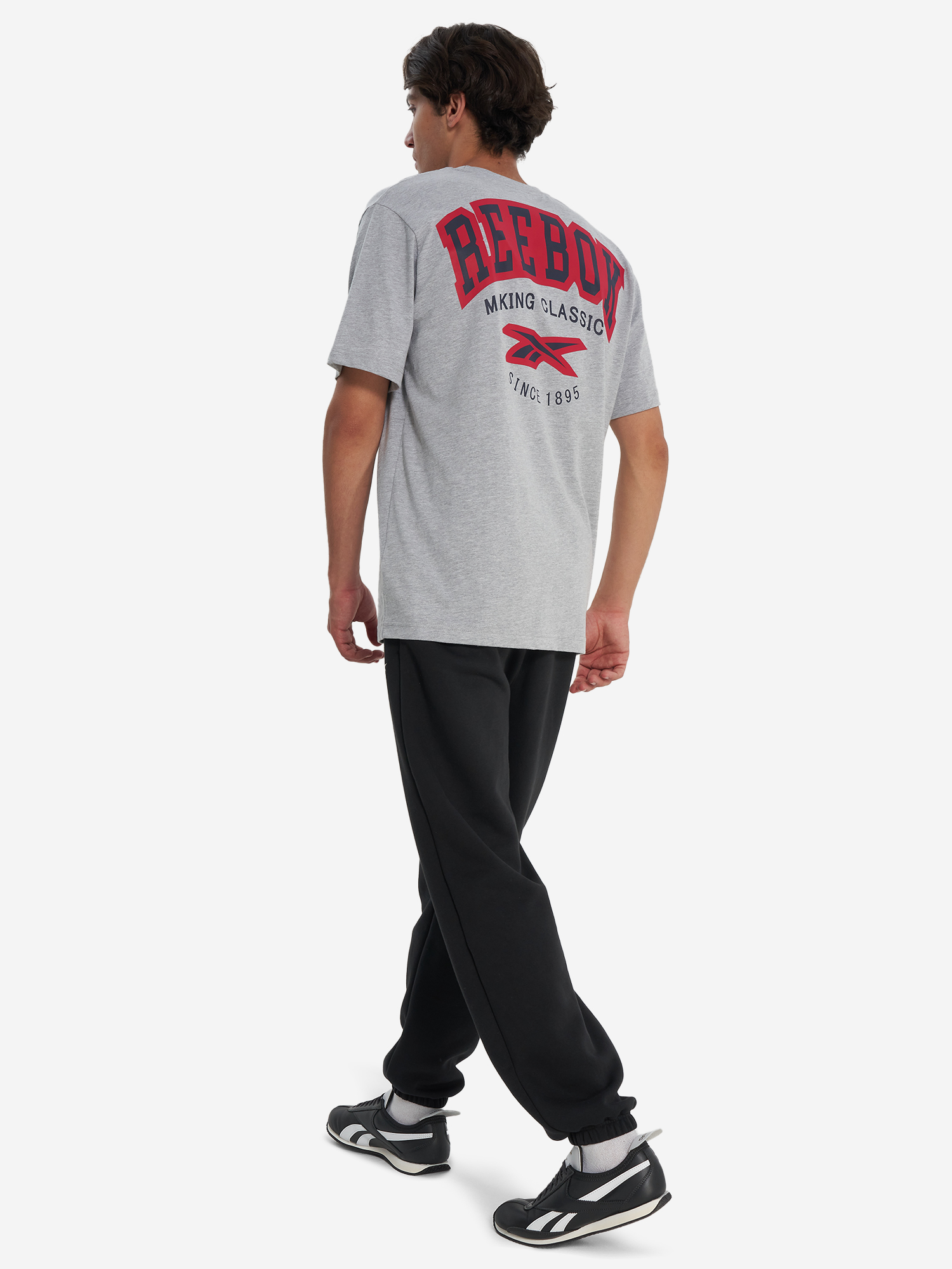 фото Футболка мужская reebok harold, серый