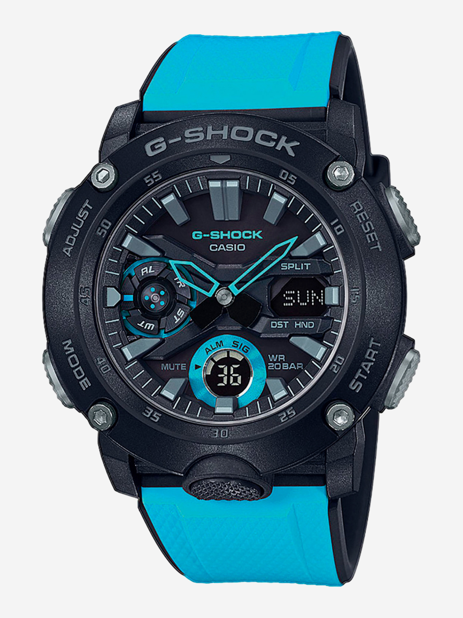 

Спортивные часы Casio GA-2000-1A2, Черный