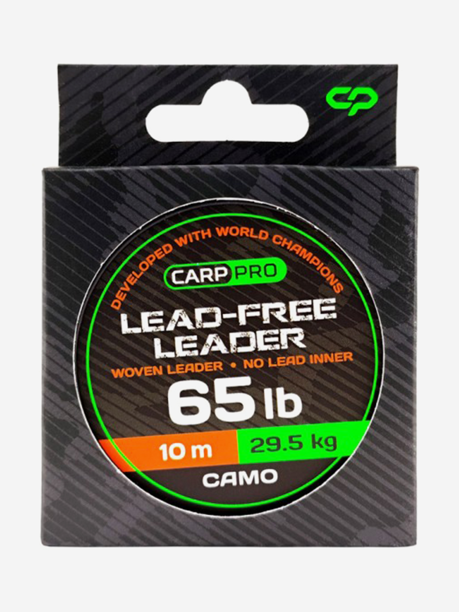 Изображение товара Карповый лидкор CARP PRO Camo woven leadfree 65lb зеленый