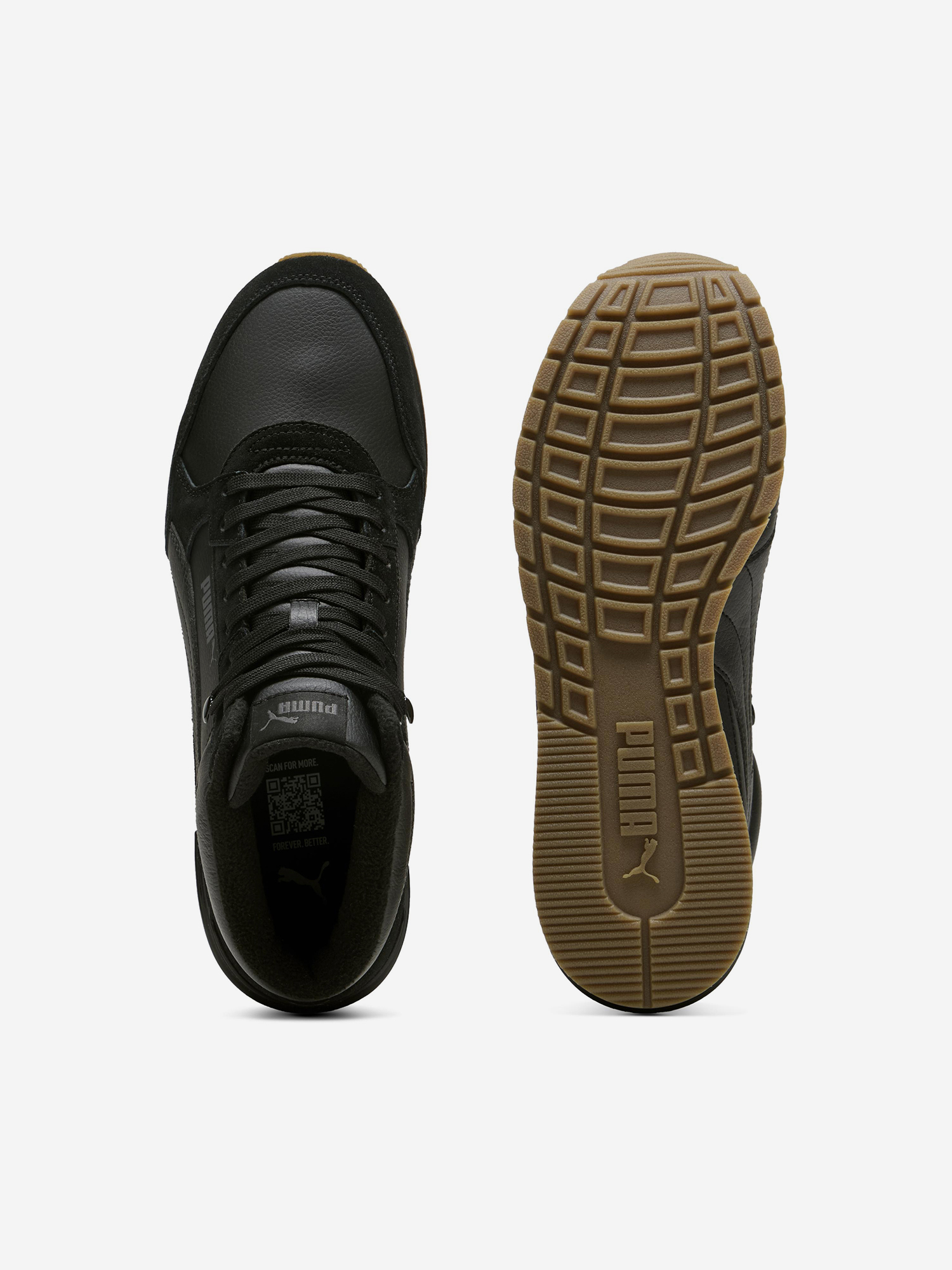 Кроссовки утепленные мужские PUMA St Runner V4, Черный 4