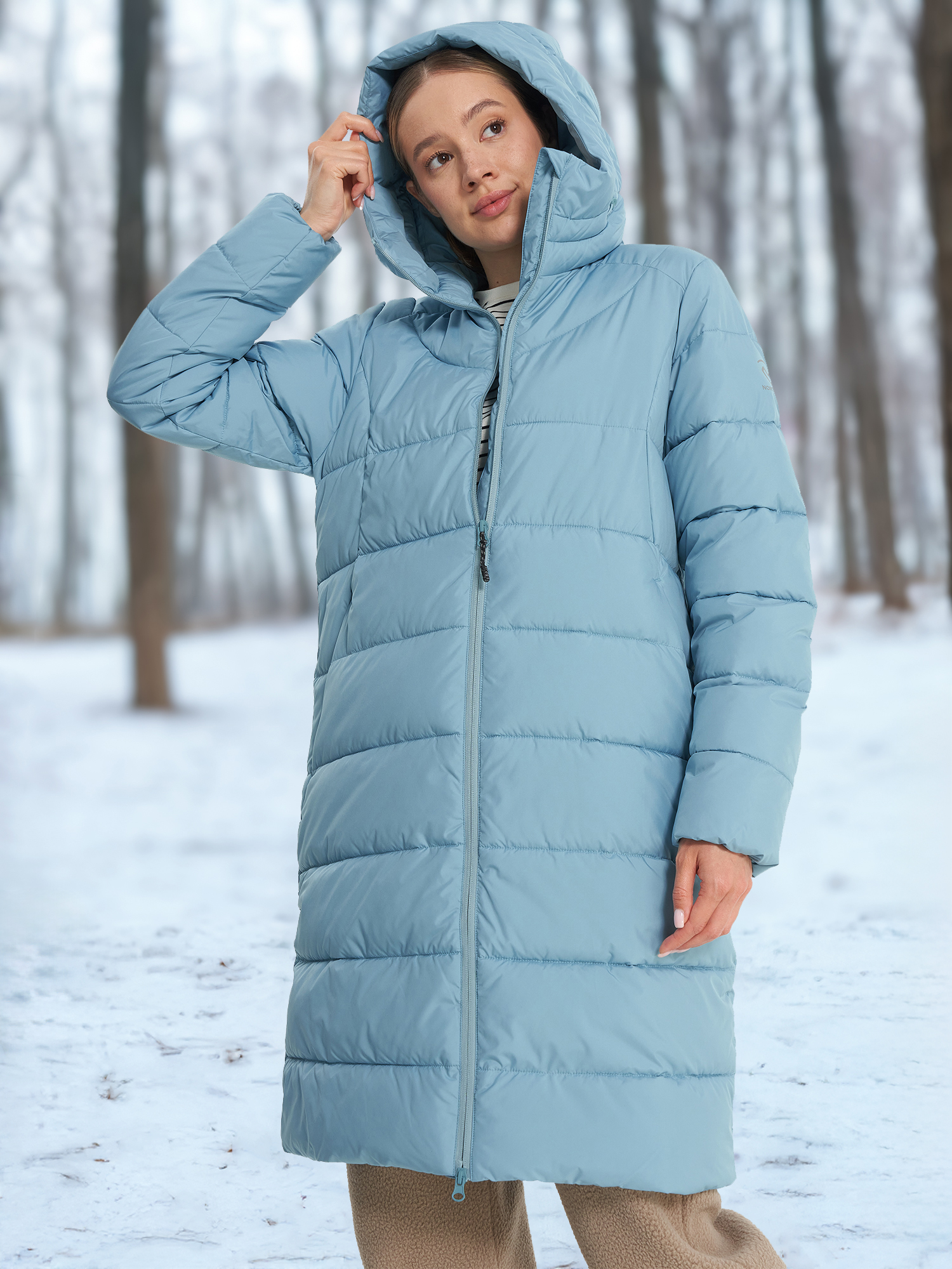 Пуховик женский Northland, голубой, арт. 29117