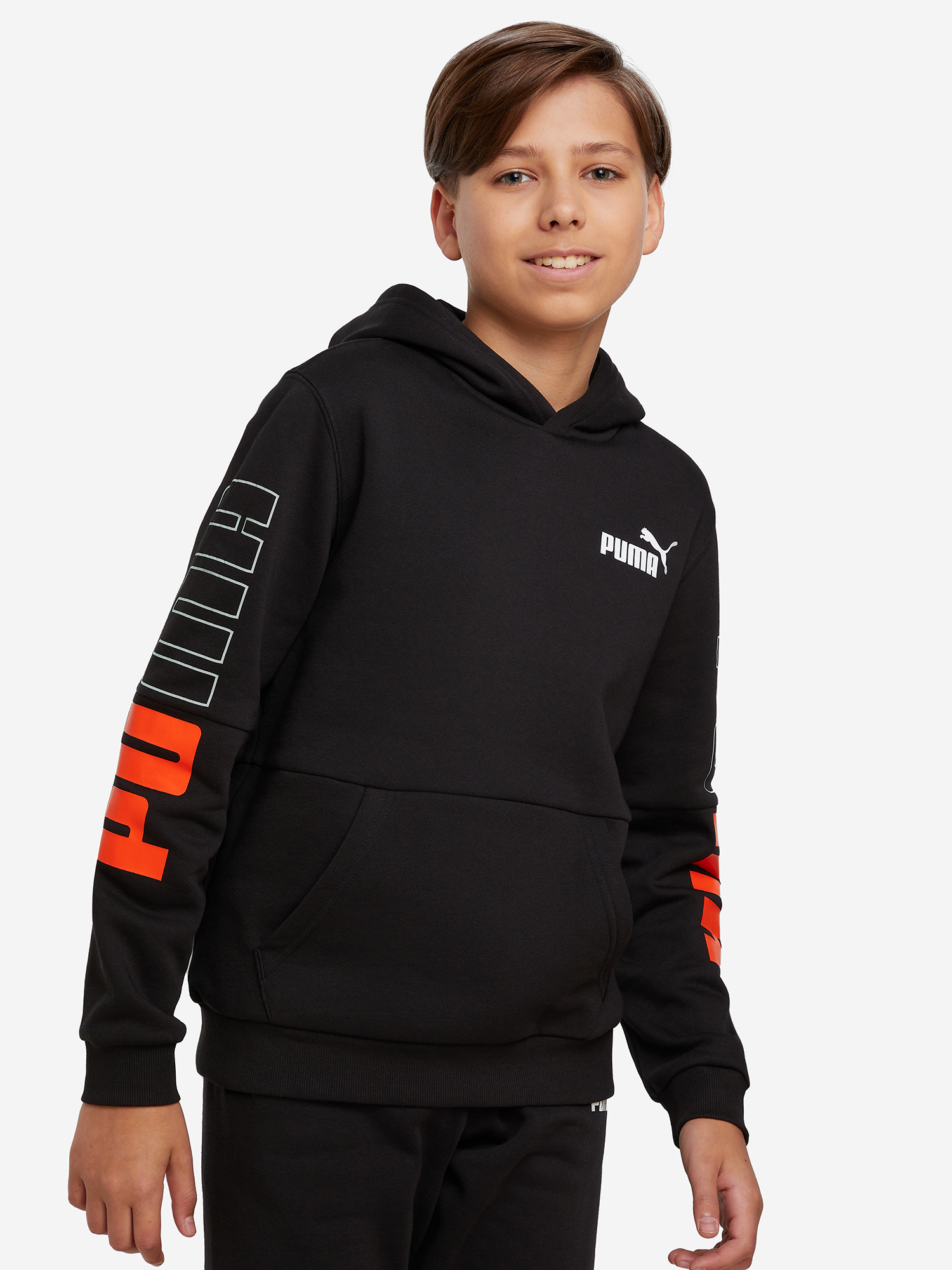 

Худи для мальчиков PUMA Power Colorblock, Черный