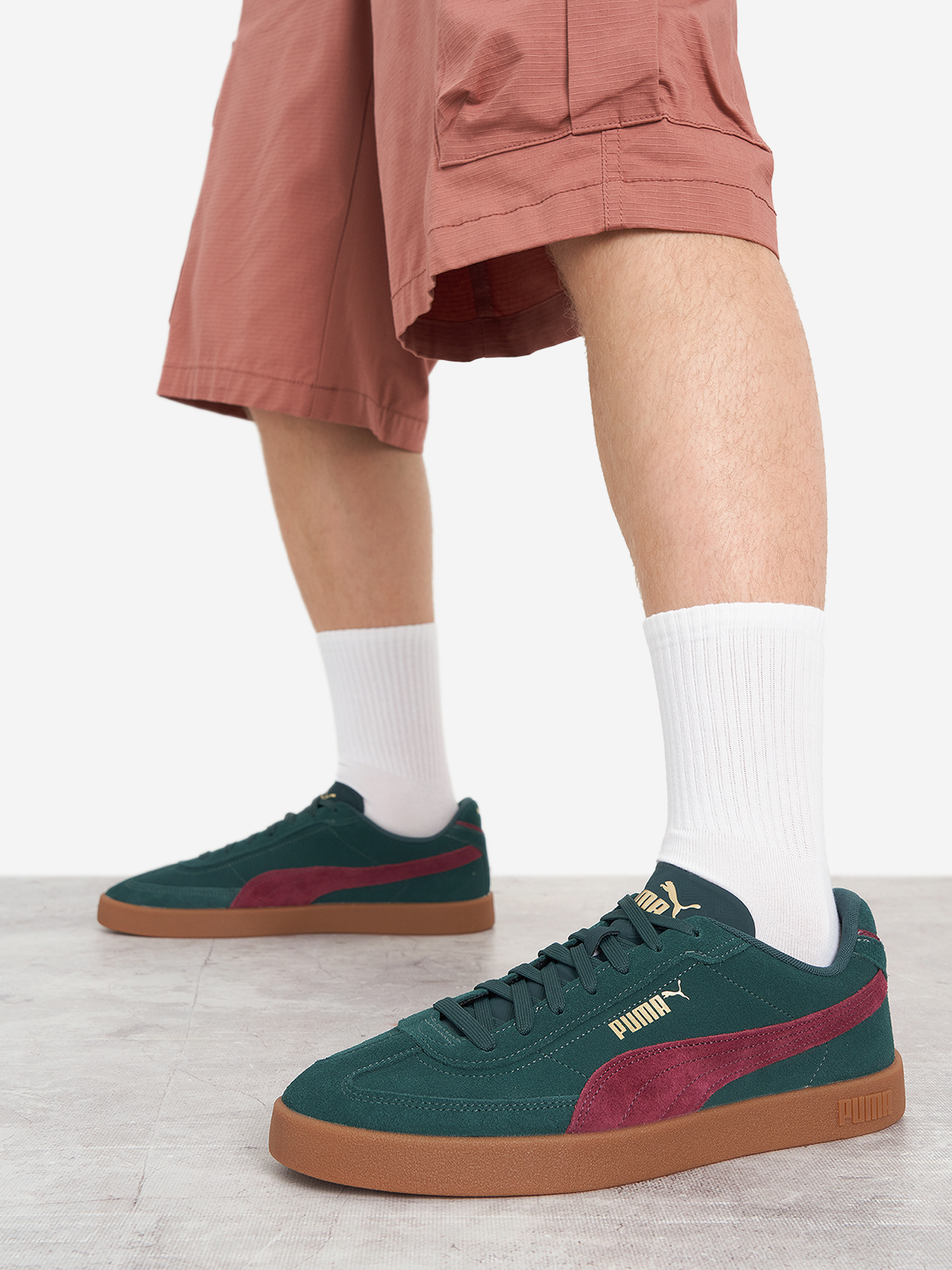 Кеды PUMA Club II Era Suede, зеленый, арт. 400717p0p-12
