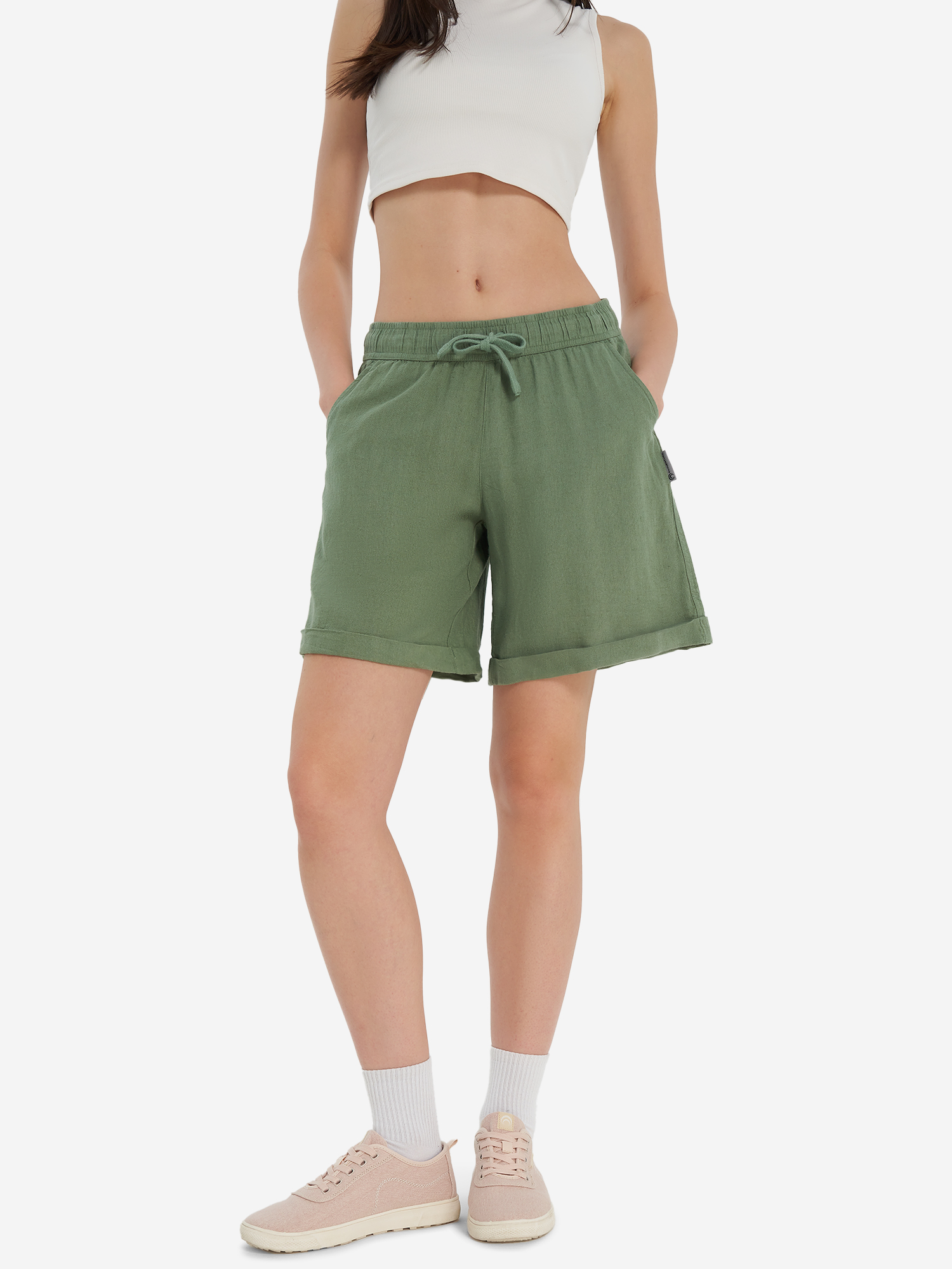 Шорты женские Outventure, зеленый, арт. 127753OUT-G3