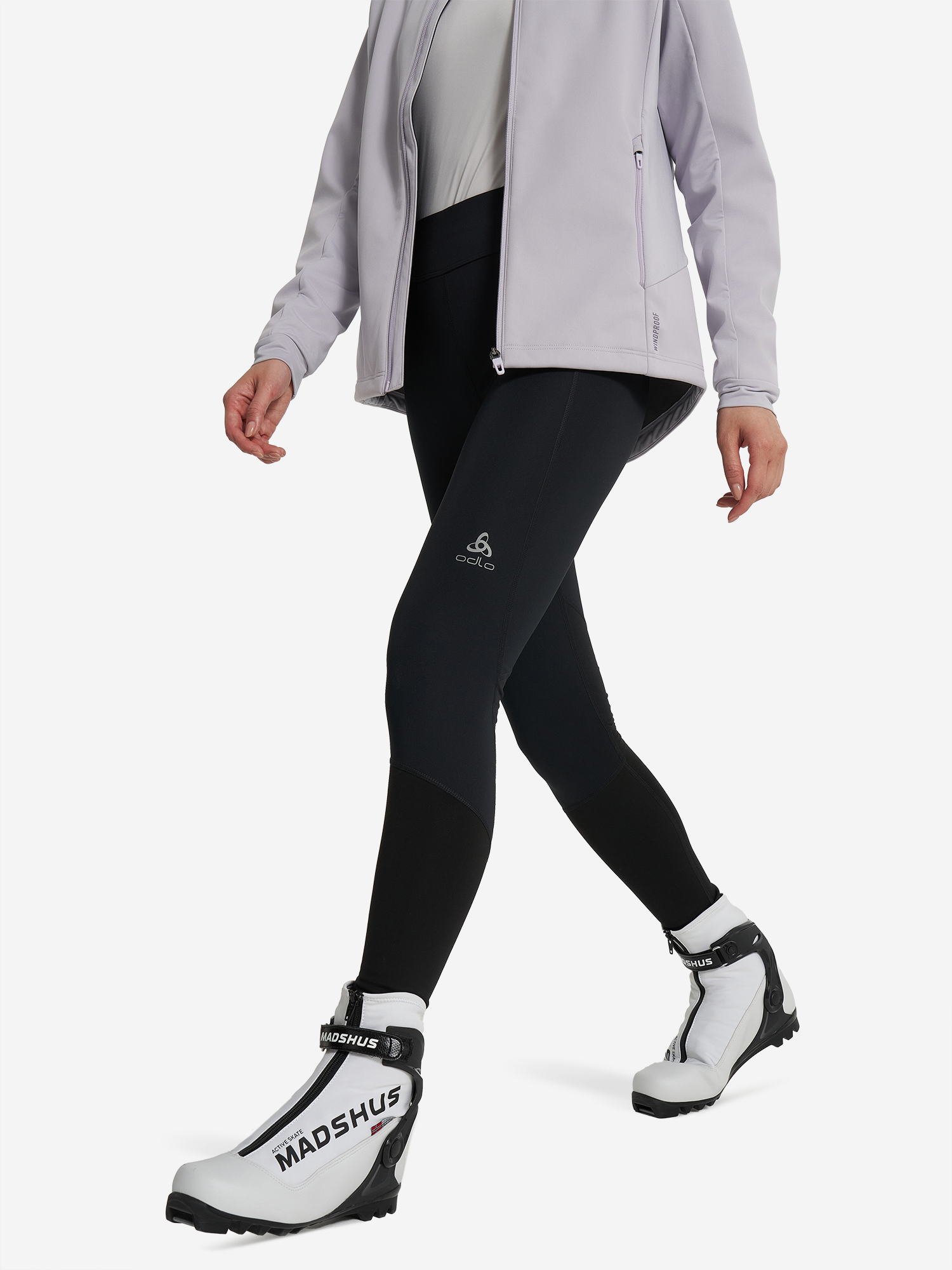 Брюки софтшелл женские Odlo Zeroweight, Черный