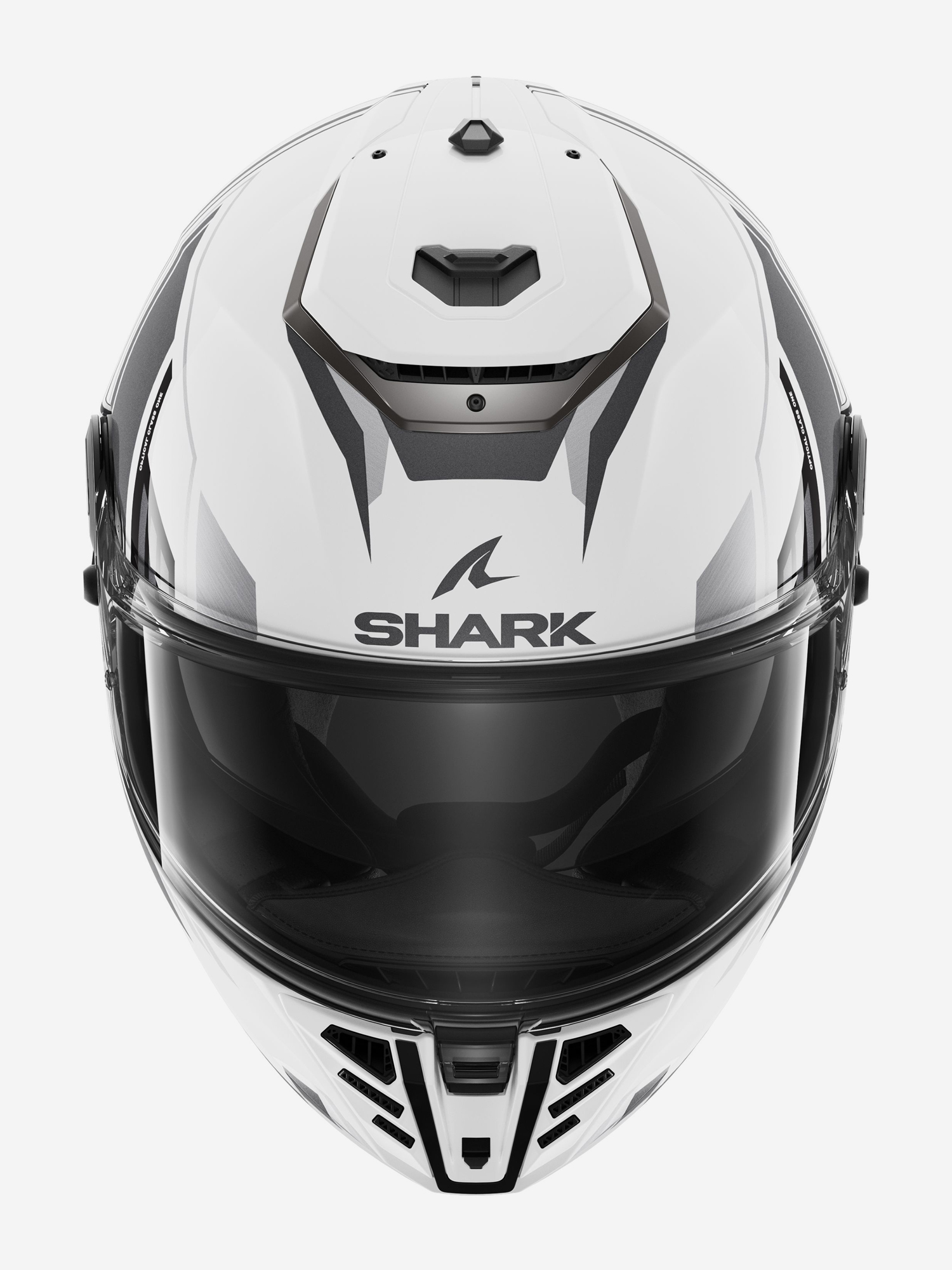 

Мотошлем интеграл SHARK SPARTAN RS BYRHON White/Black/Chrome, Черный