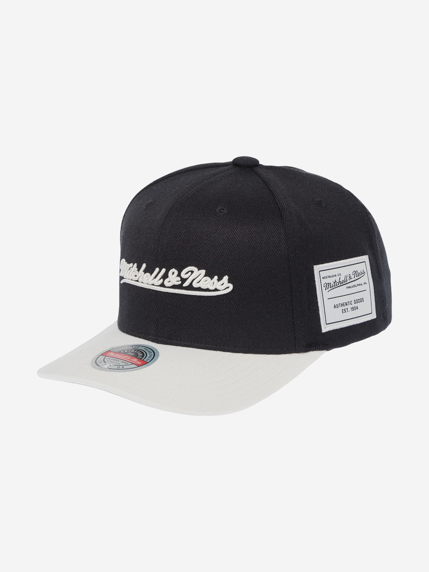 Изображение товара Бейсболка MITCHELL NESS HHSS1105-MNNYYPPPBKCR (черный), Черный / кремовый