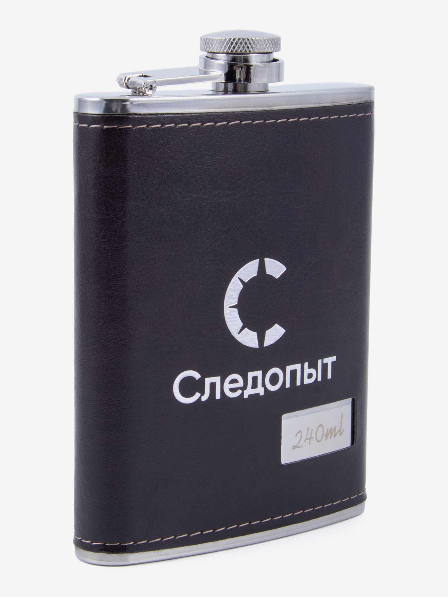 

Фляжка Следопыт - Browny в кожанном оплете, 240 мл., Коричневый