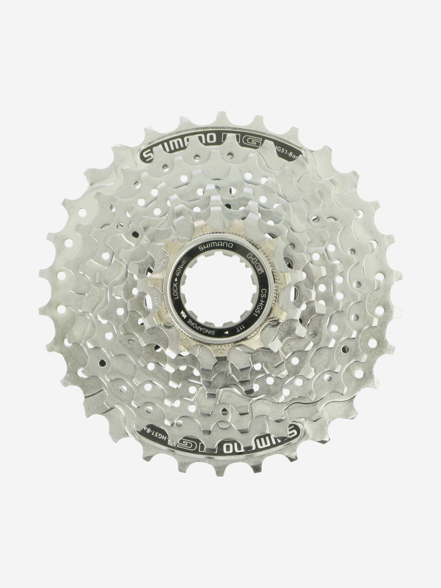 Изображение товара Кассета велосипедная Shimano CS-HG51-8 11-30T, 8 скоростей