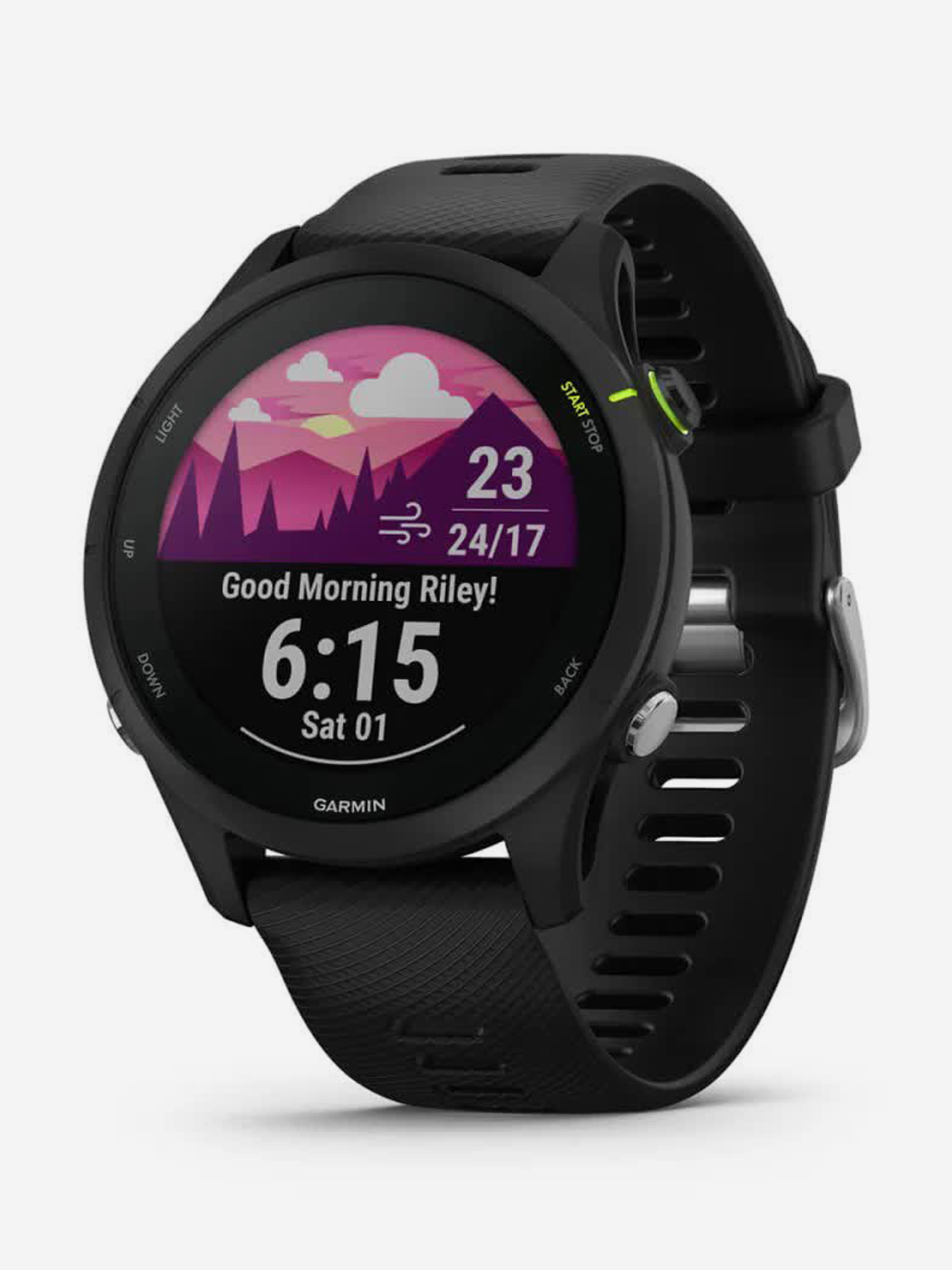 

Спортивные часы Garmin Forerunner 255 Music с черным ремешком,