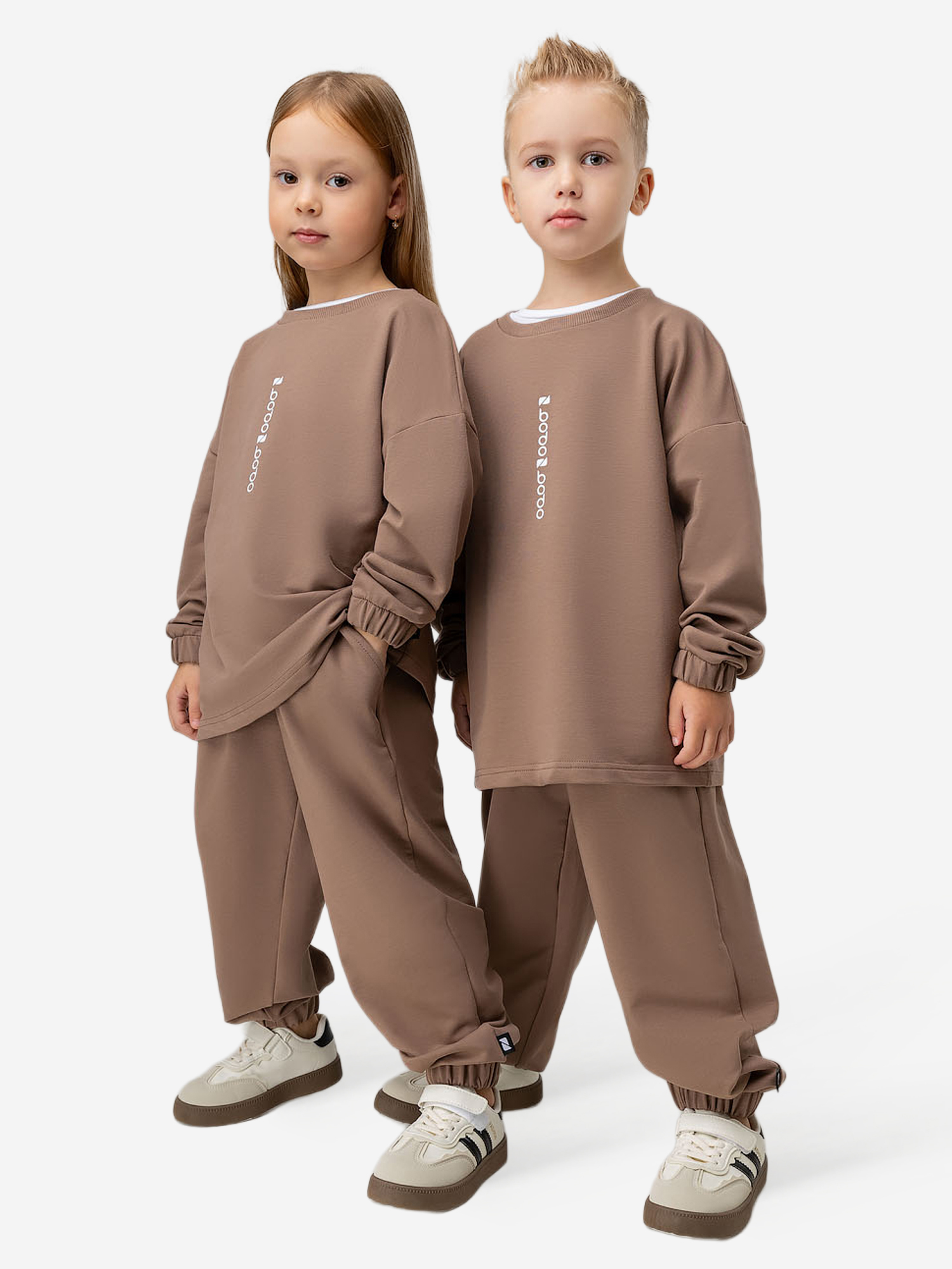 Изображение товара Спортивный костюм для мальчиков bodo из футера двухнитки зимний всесезонный