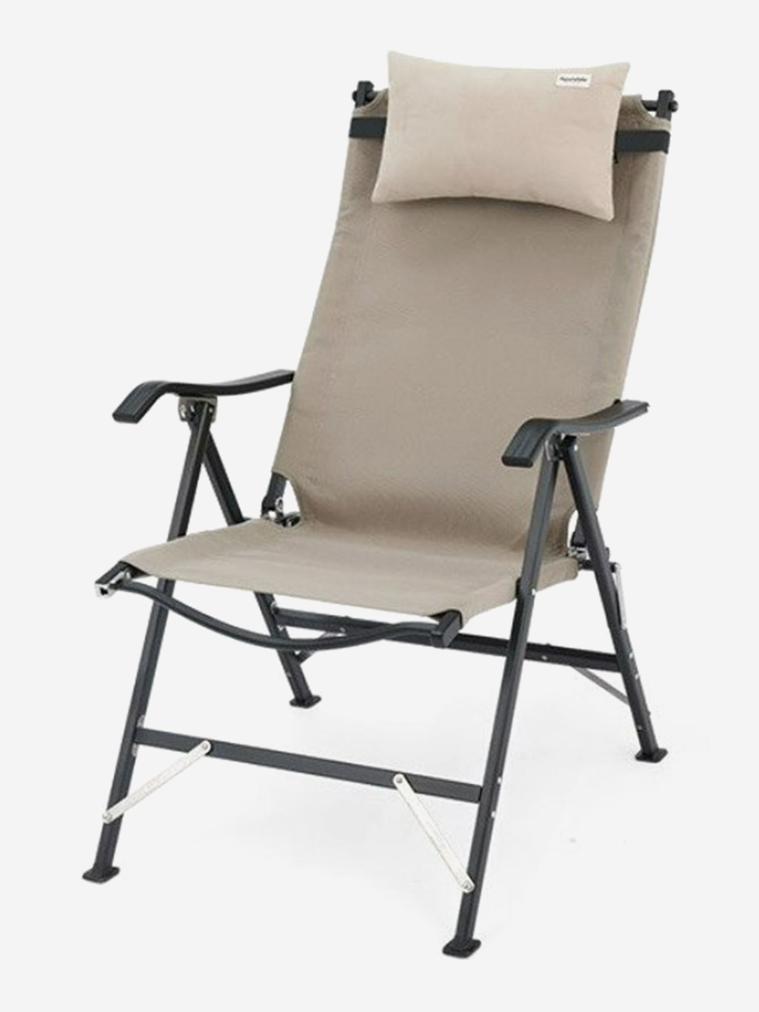 Кресло туристическое Naturehike TY10, складное, хаки, до 120 кг, Зеленый кресло шезлонг складное ника с подножкой к3 с ными полосками