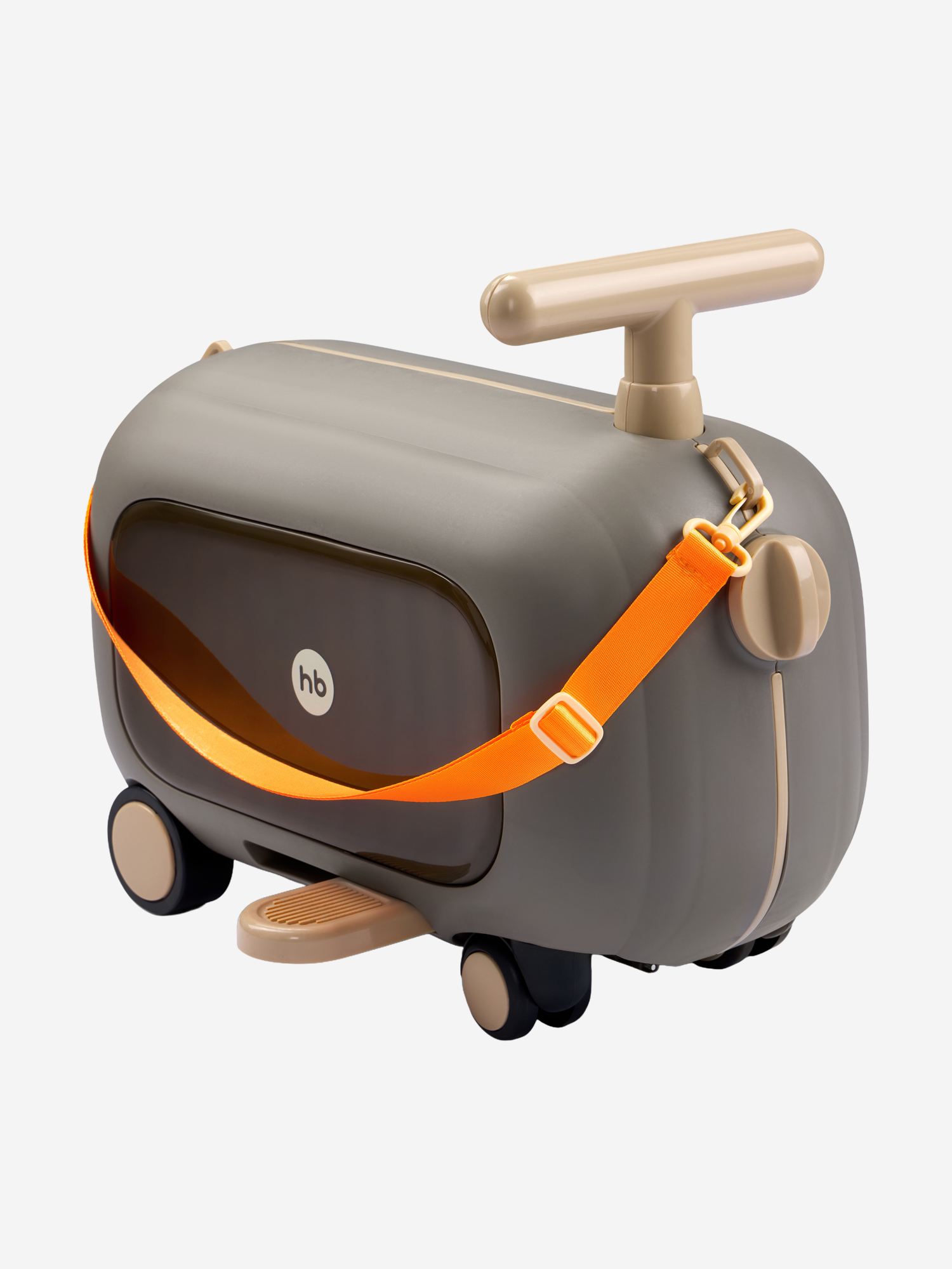 Изображение товара Чемодан-каталка TRAVY ТРЕВИ серый, малый, легкий, детский для активного отдыха