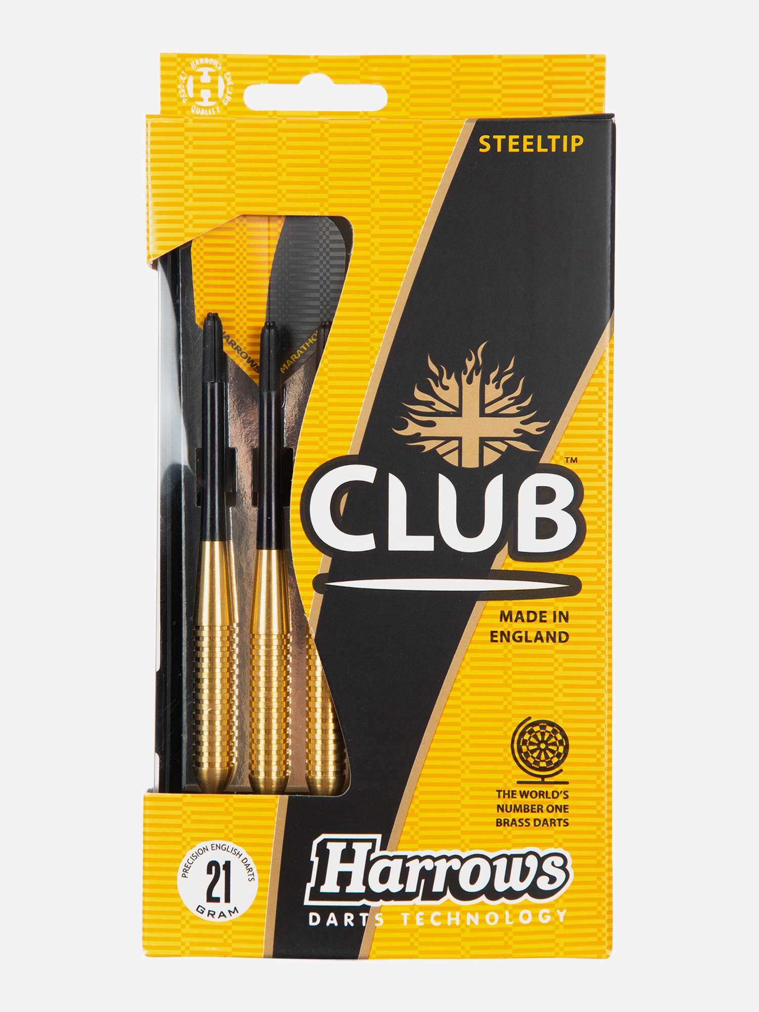 

Дротики Harrows Club Brass, 3 шт., Желтый