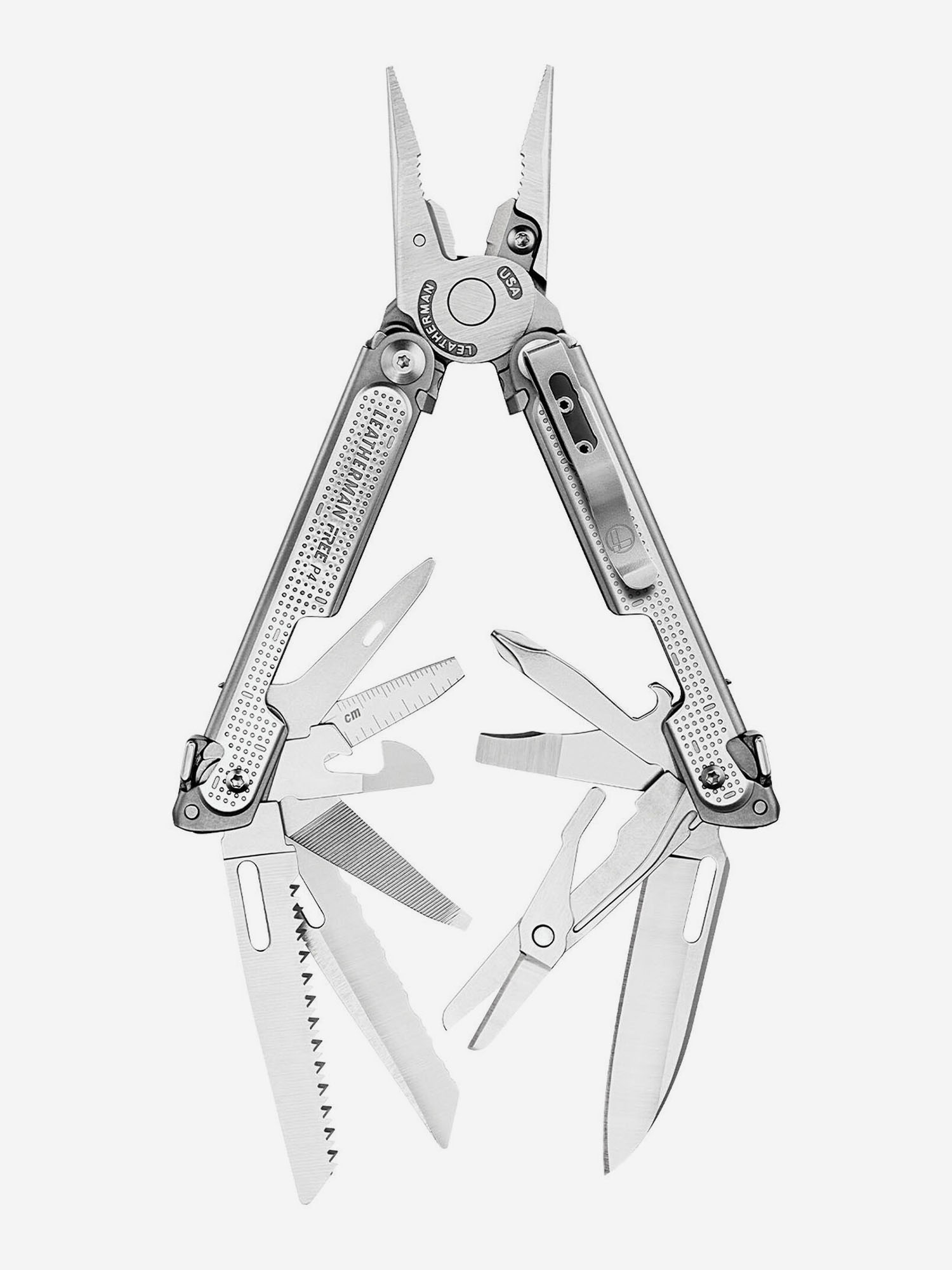 

Мультиинструмент складной Leatherman Free P4, 21 функция, чехол, Серебряный